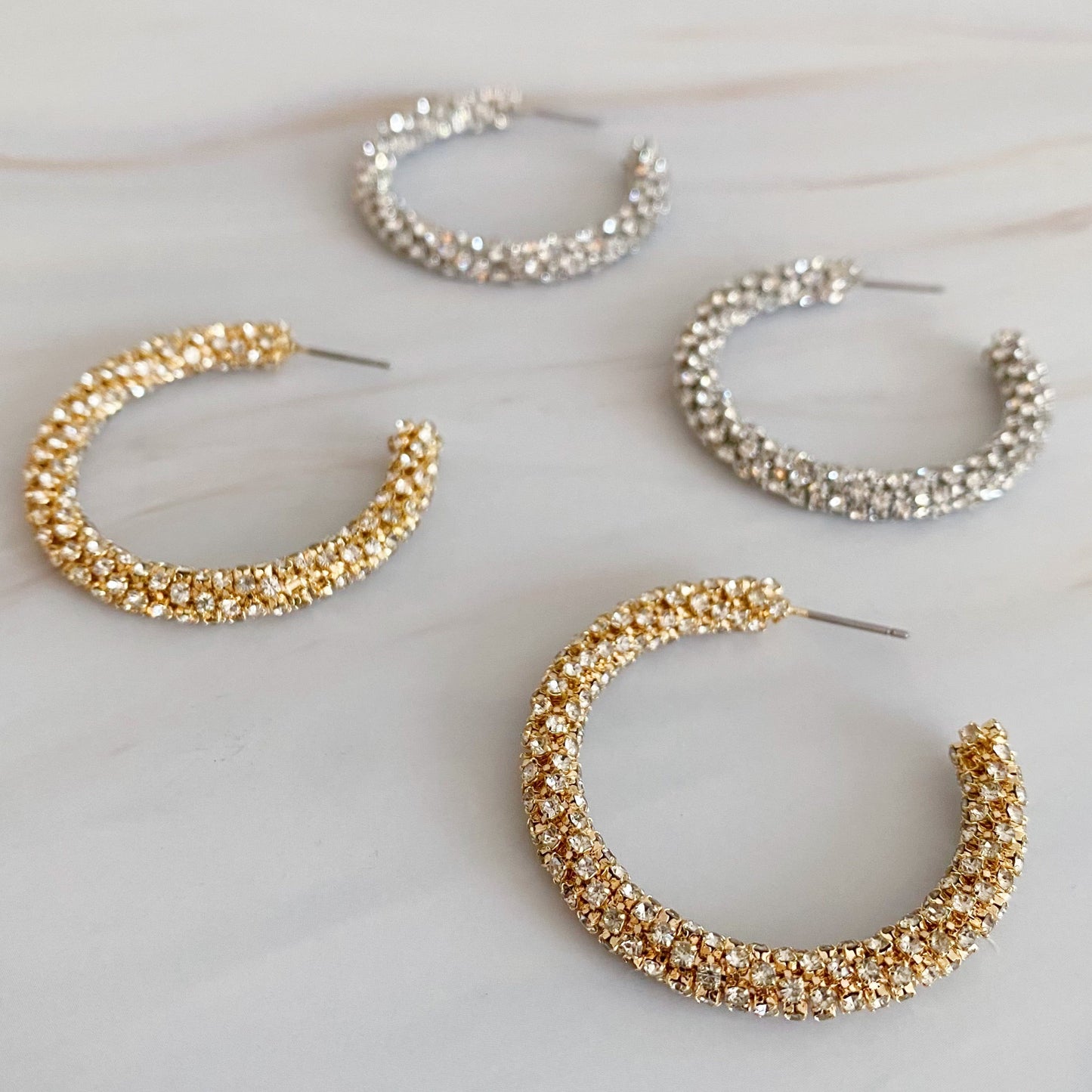 Wrapped In Shine Hoop Earrings by Ellisonyoung.com
