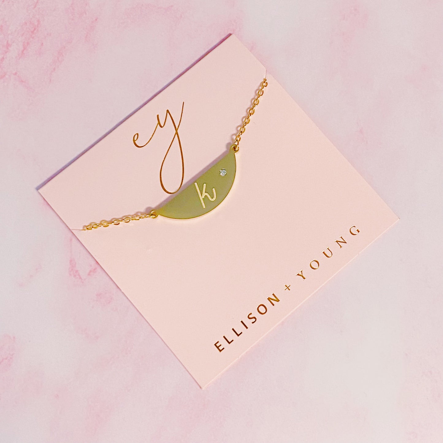 Hamilton Sphere Initial Necklace by Ellisonyoung.com