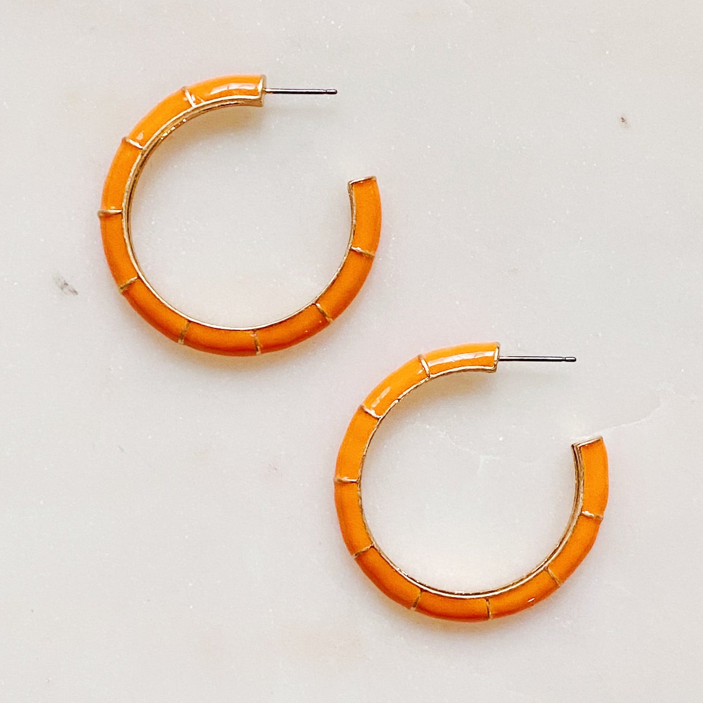 Candy Drop Colored Hoop Earrings by Ellisonyoung.com