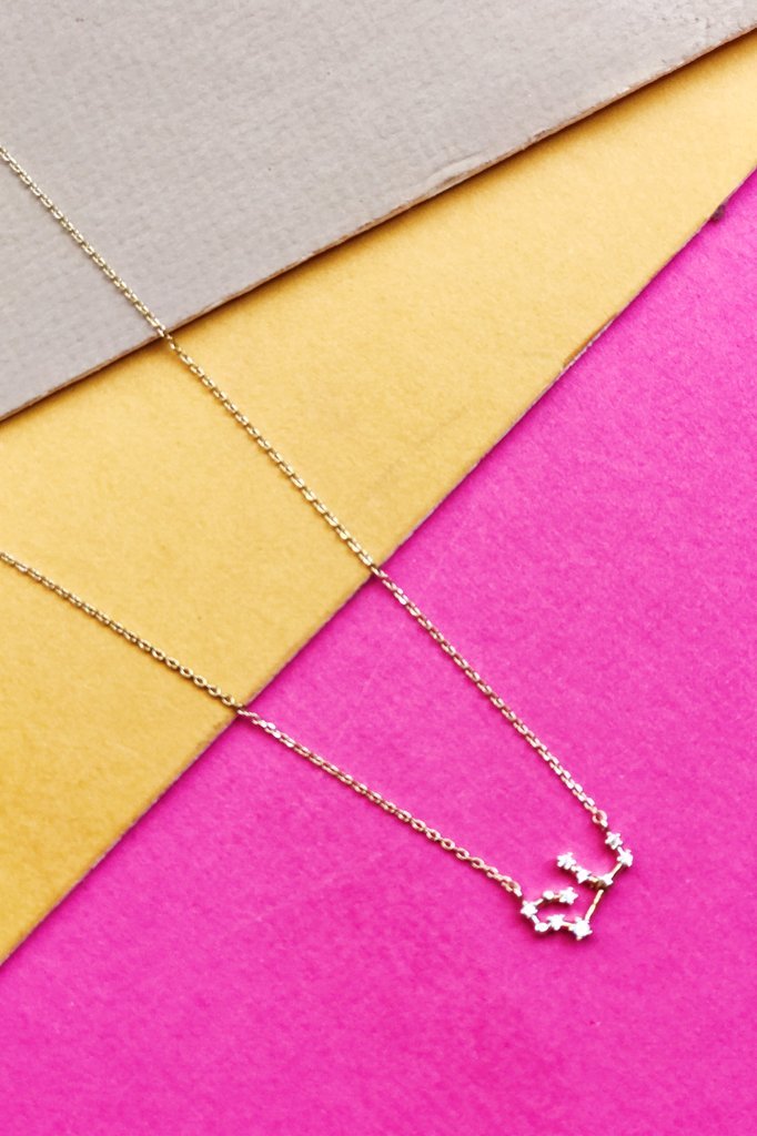 Gold Zodiac jewelry, pendant necklaces for women, zodiac necklace, personalized necklace from Online Jewelry Boutique Ellison + Young