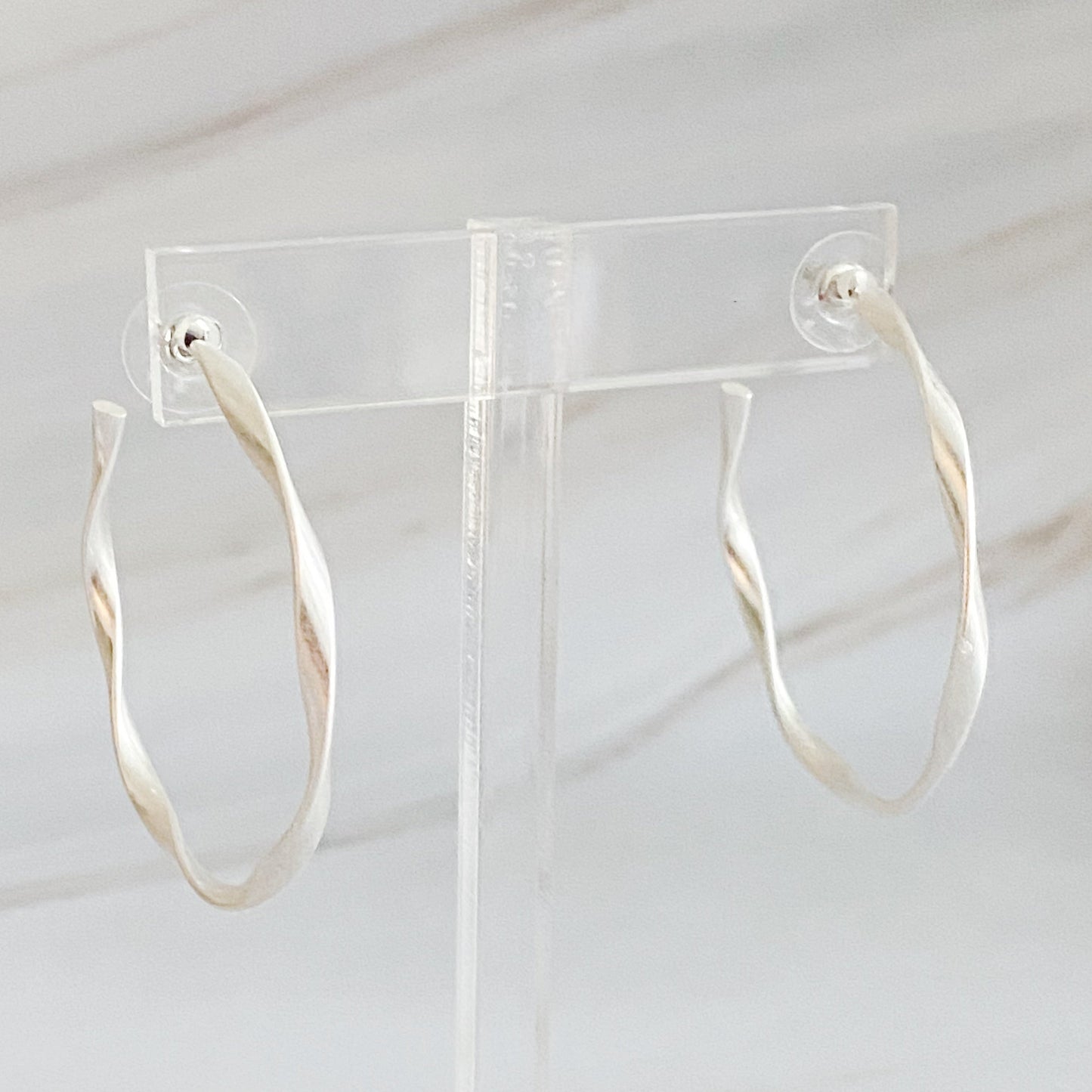 Gentle Wave Sleek Hoop Earrings by Ellisonyoung.com