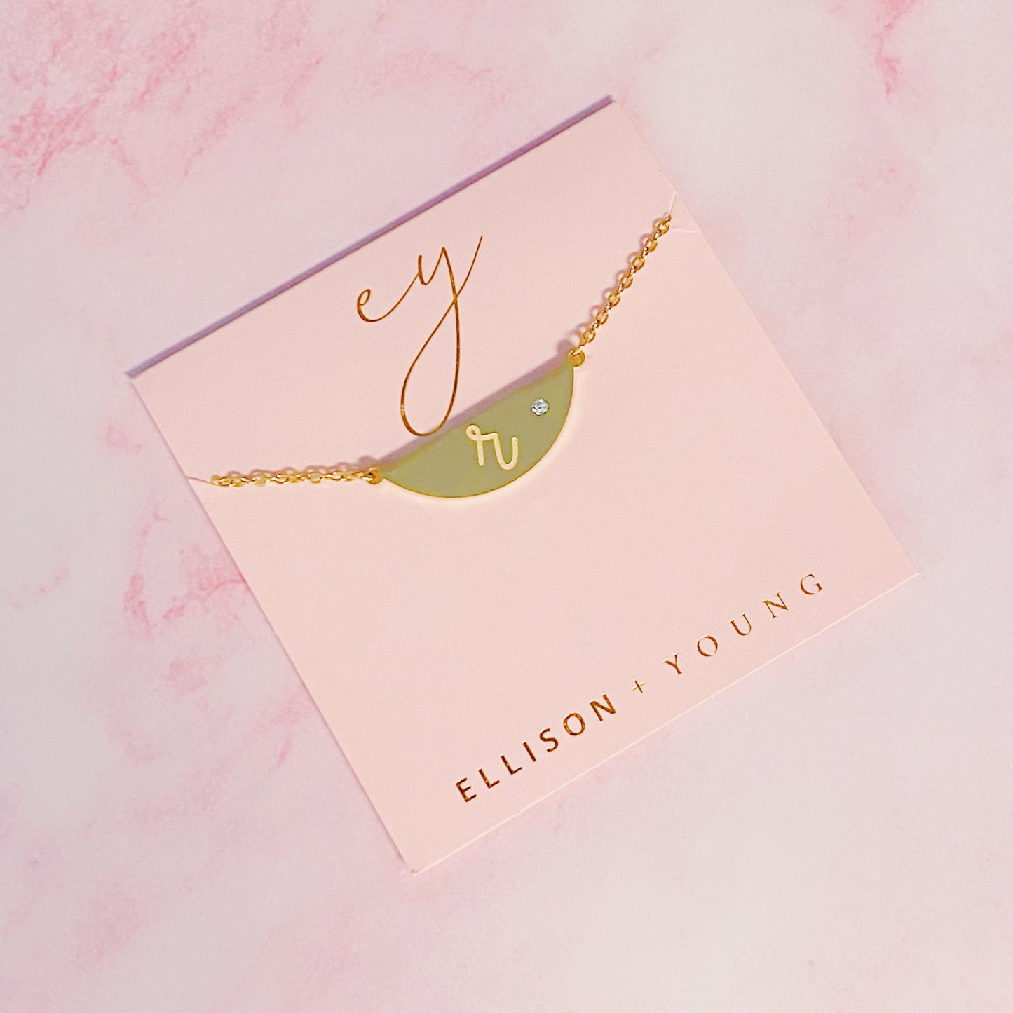 Hamilton Sphere Initial Necklace by Ellisonyoung.com