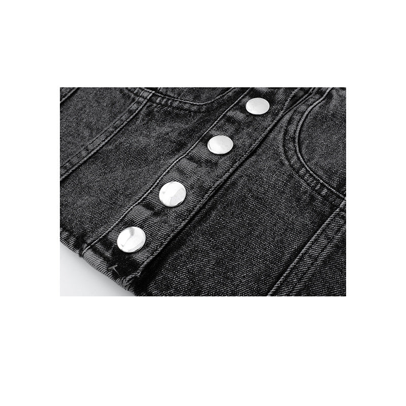 Vest High Waist Cropped Crop Top