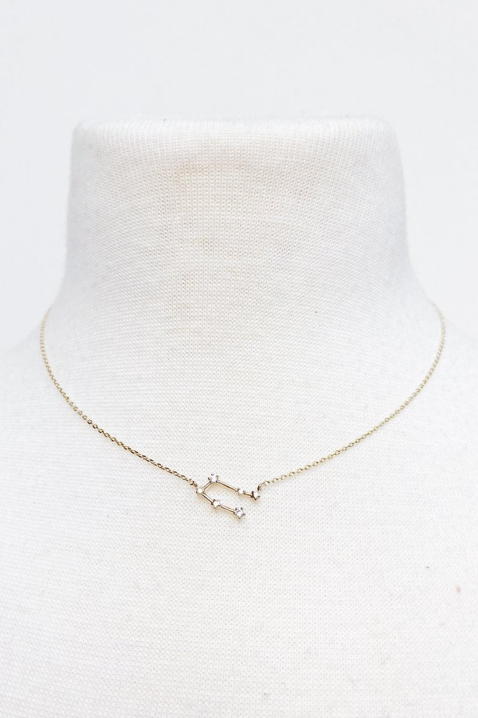 Gold Zodiac jewelry, pendant necklaces for women, zodiac necklace, personalized necklace from Online Jewelry Boutique Ellison + Young