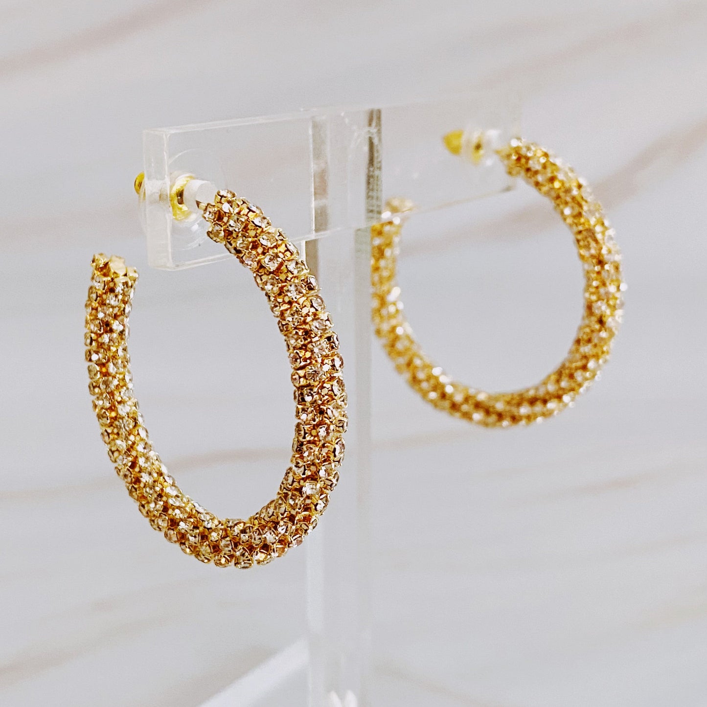 Wrapped In Shine Hoop Earrings by Ellisonyoung.com