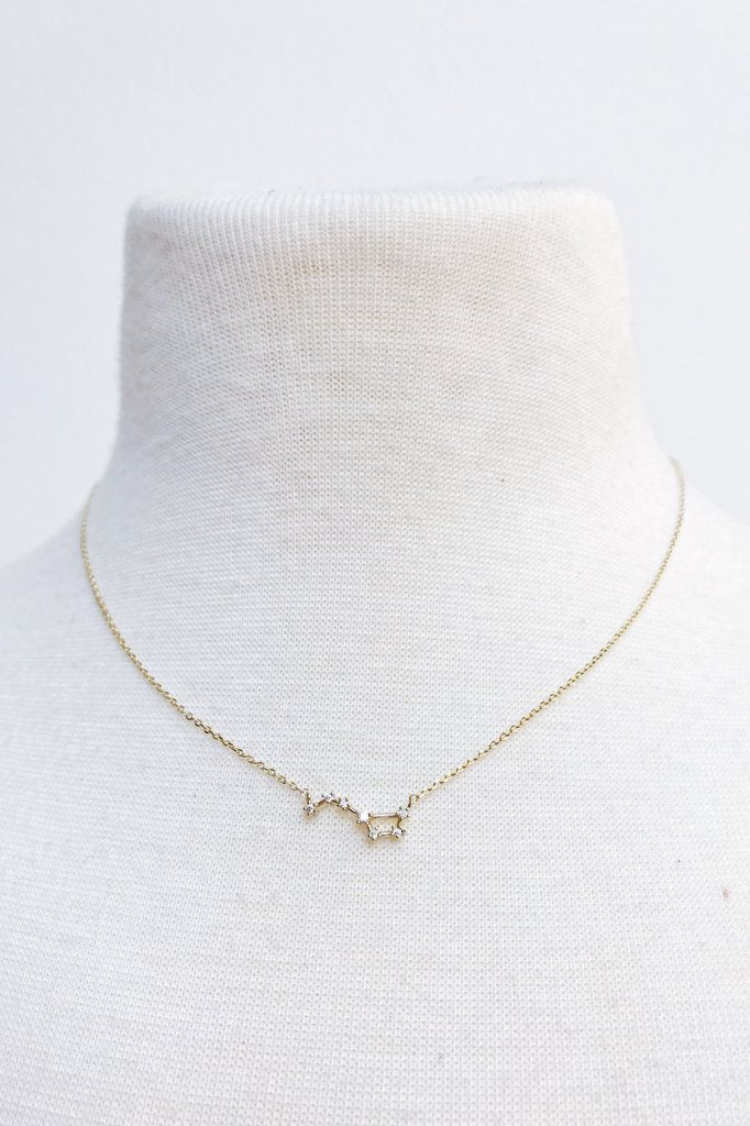 Gold Zodiac jewelry, pendant necklaces for women, zodiac necklace, personalized necklace from Online Jewelry Boutique Ellison + Young
