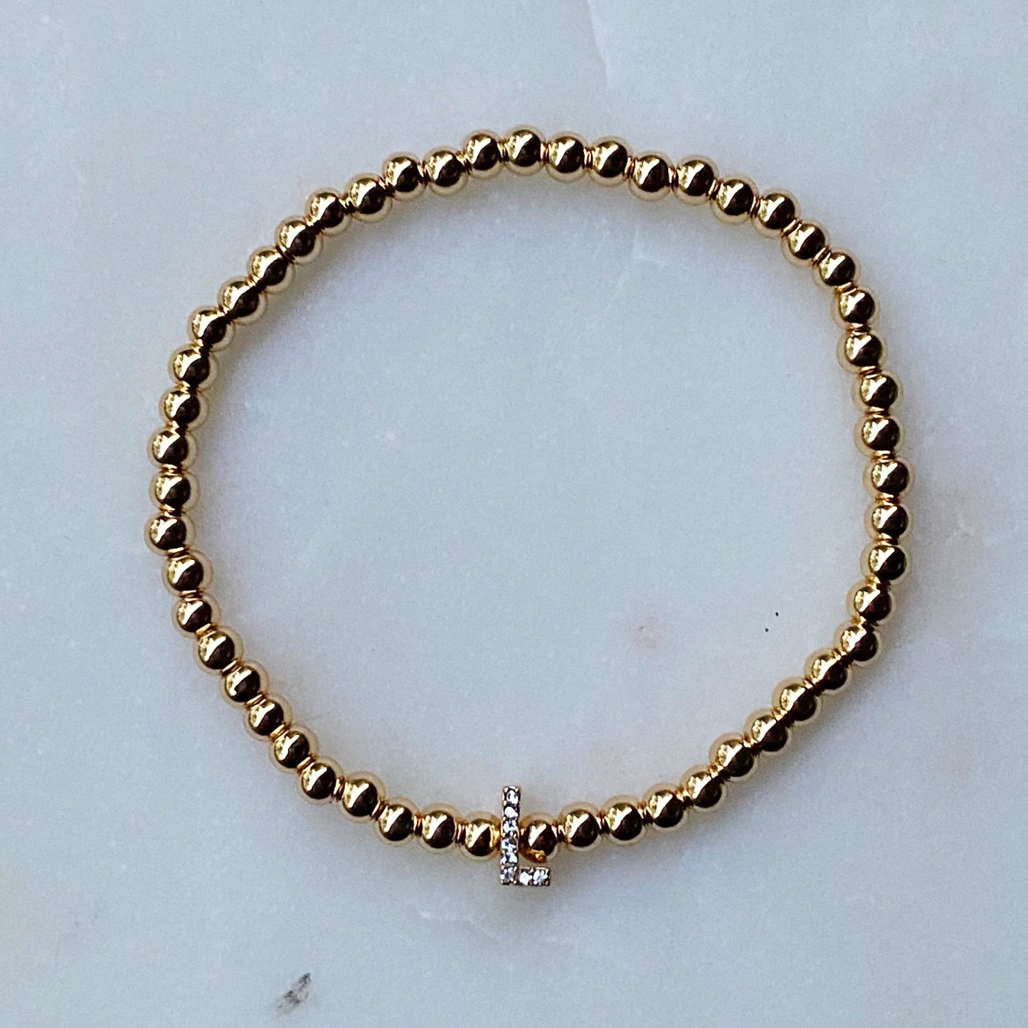 Darcy Initial Bracelet by Ellisonyoung.com