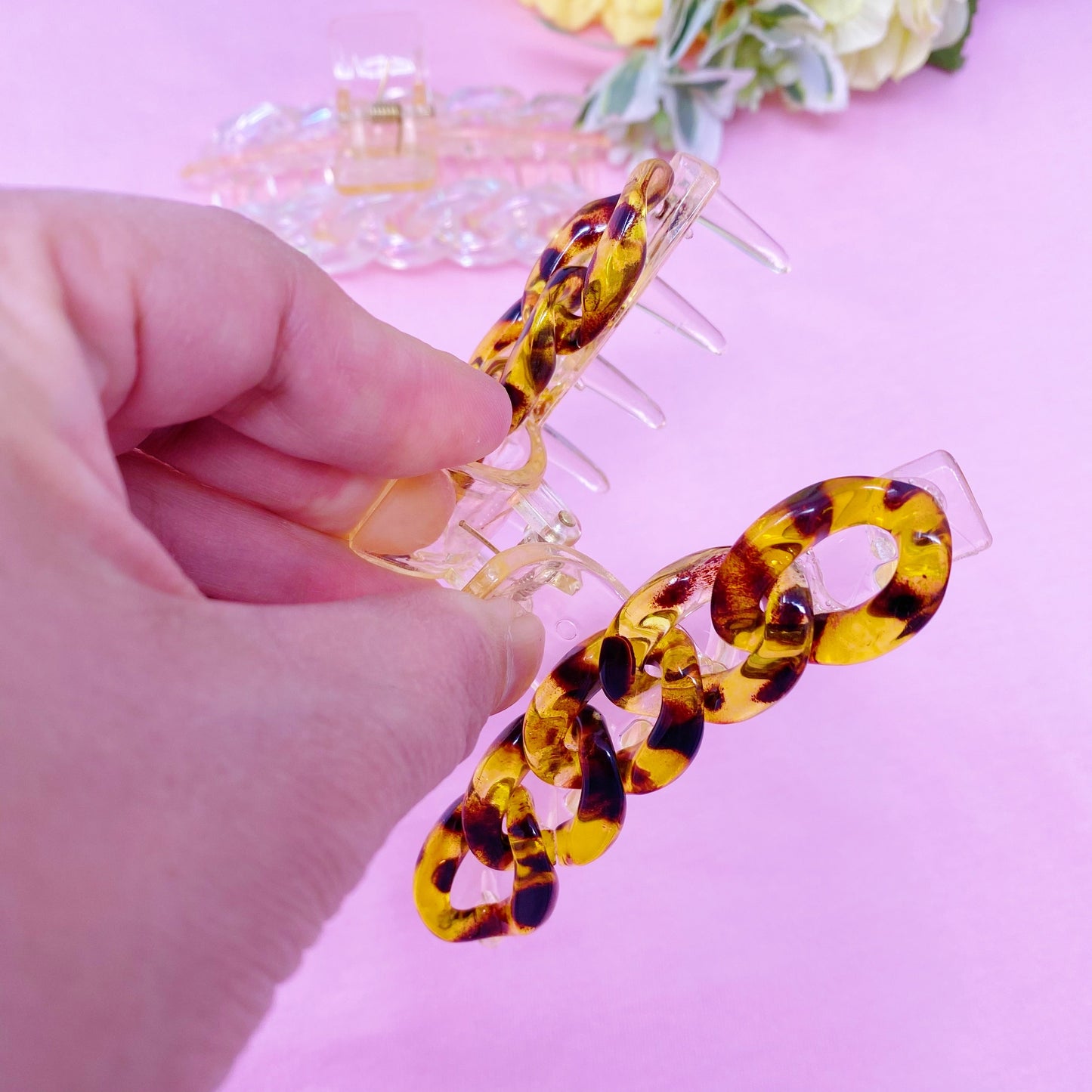 Resin Link Hair Claw by Ellisonyoung.com