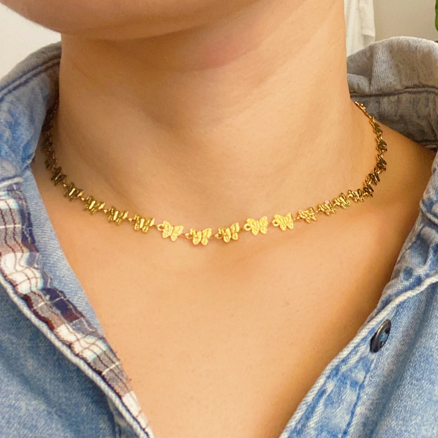 Linked Butterflies Necklace by Ellisonyoung.com