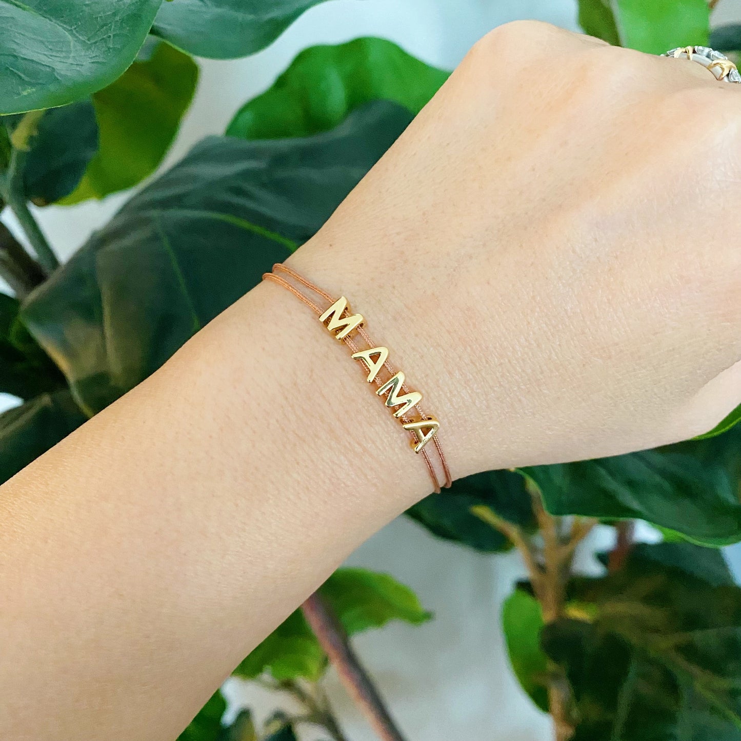 Satin Thread Mama Bracelet by Ellisonyoung.com