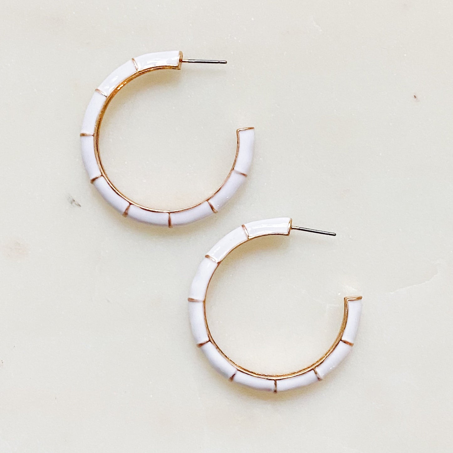 Candy Drop Colored Hoop Earrings by Ellisonyoung.com