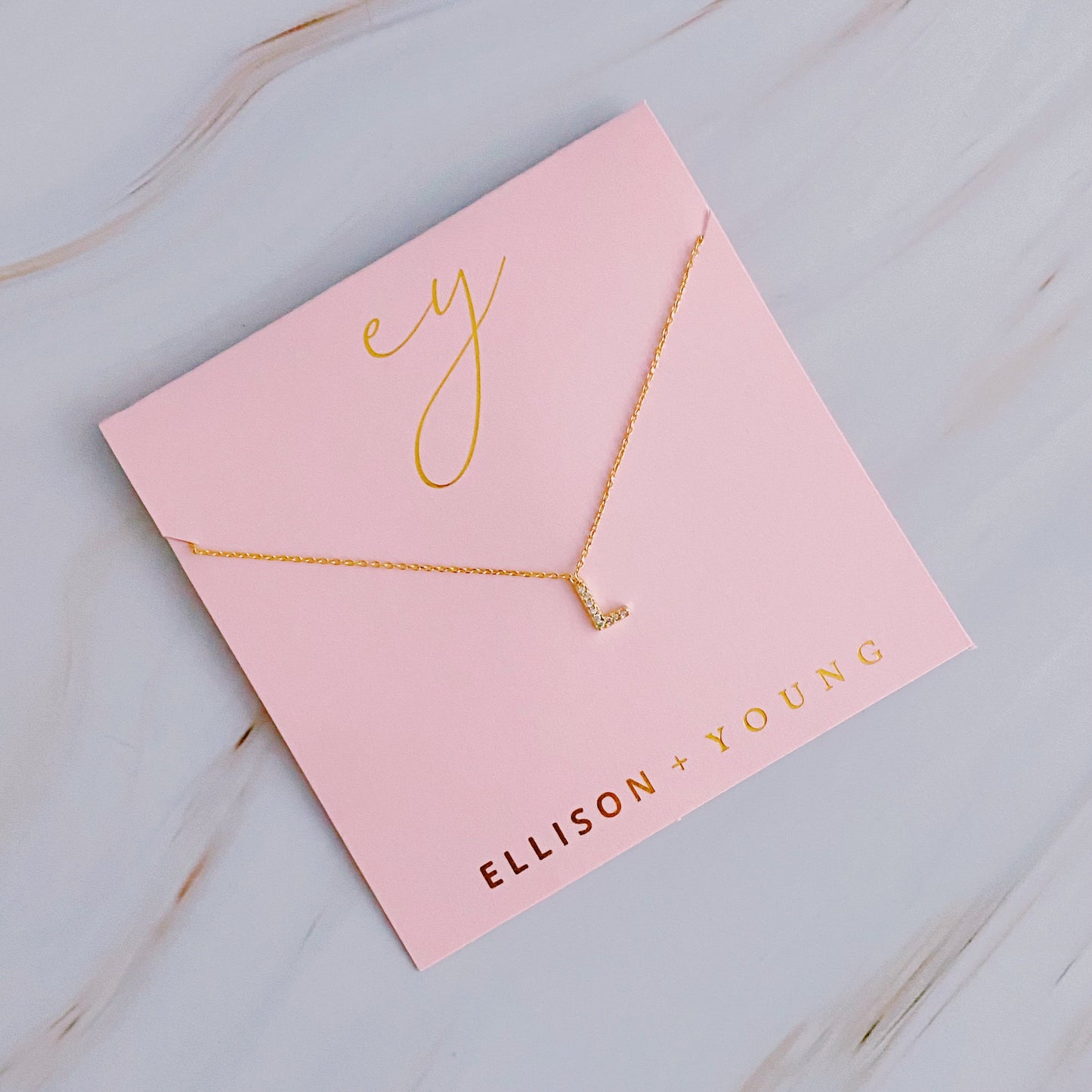 Understated Beauty Initial Necklace by Ellisonyoung.com