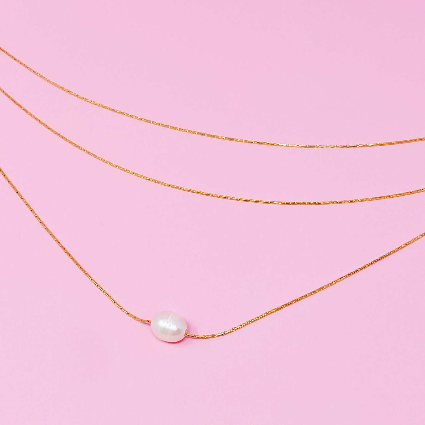 Layered Freshwater Pearl Pendant Necklace by Ellisonyoung.com
