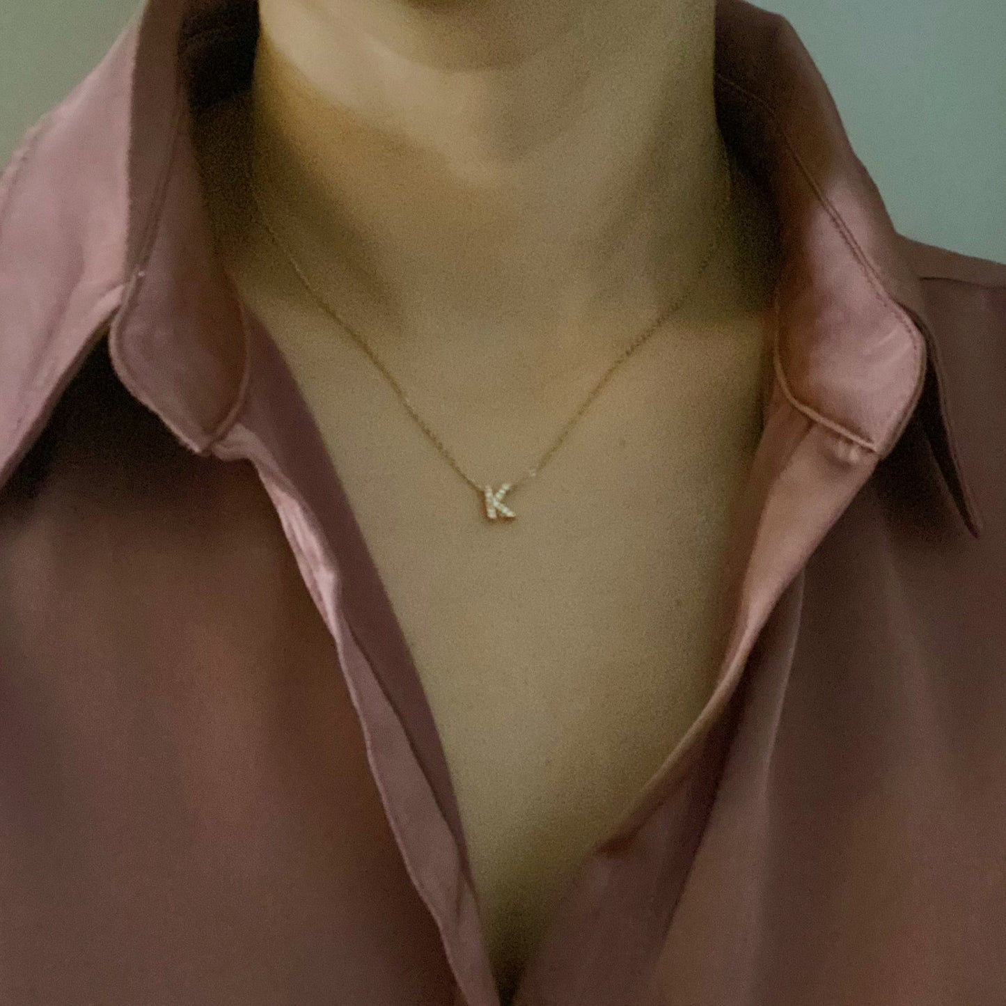 Mini Keepsake Initial Necklace by Ellisonyoung.com