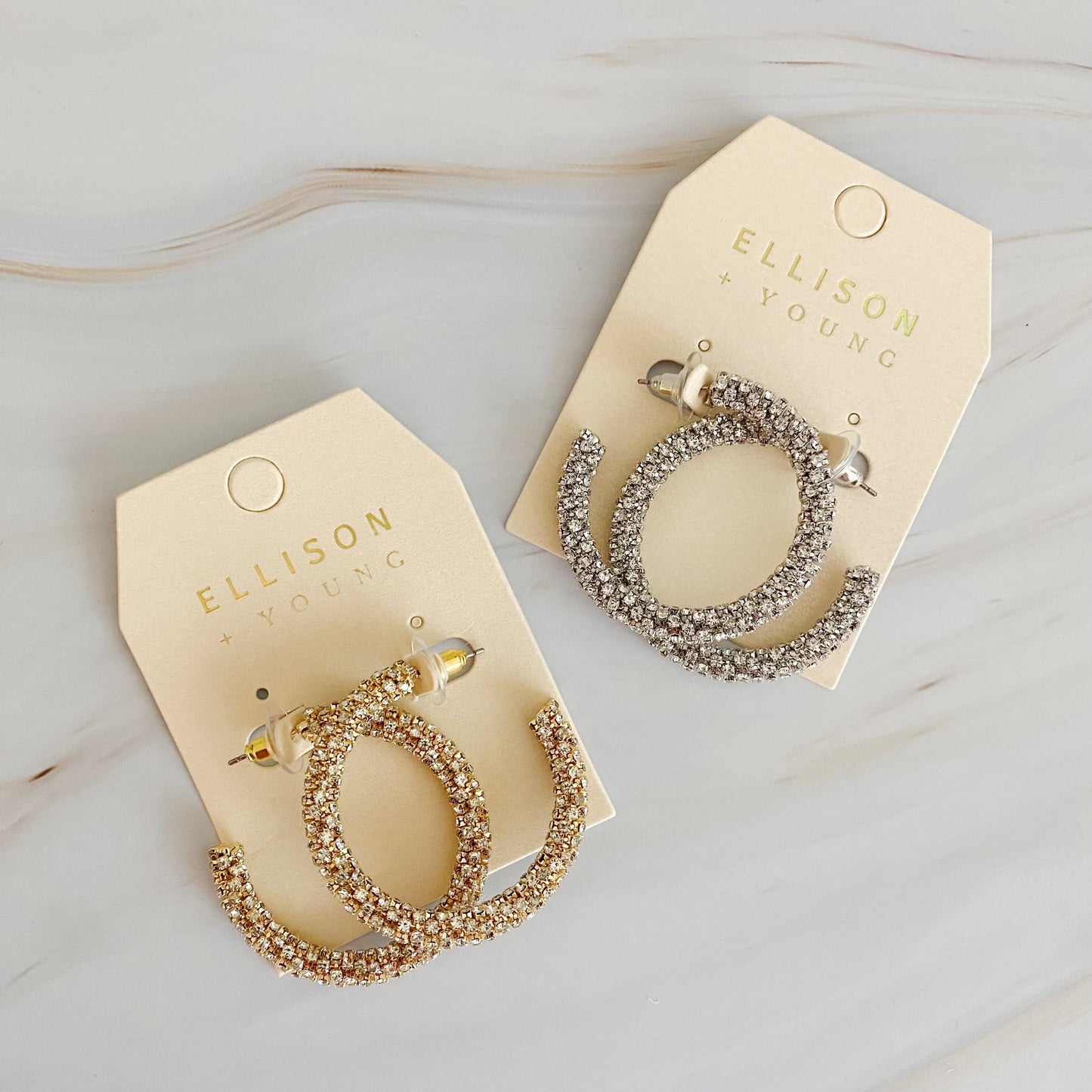 Wrapped In Shine Hoop Earrings by Ellisonyoung.com