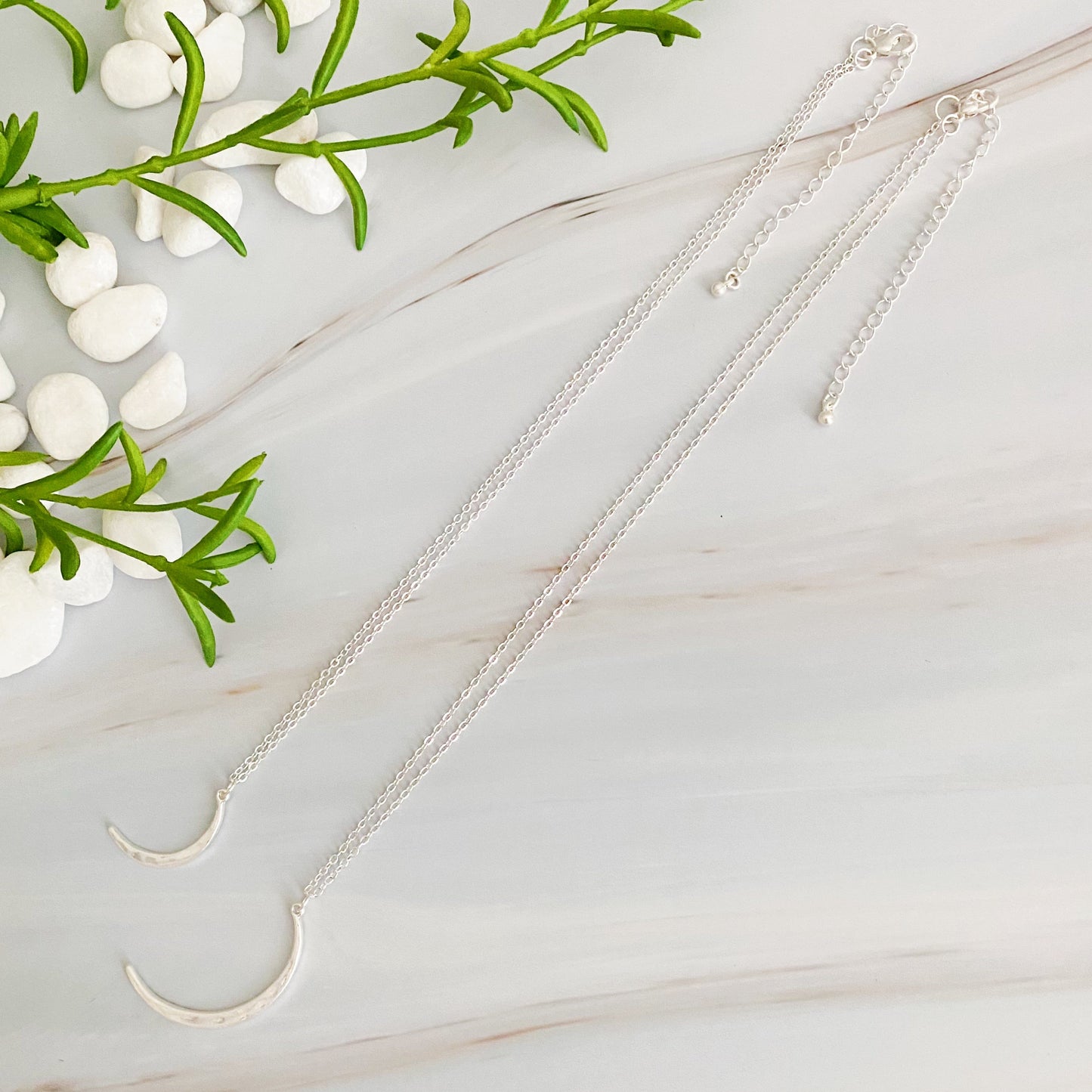 Crescent Duo Necklace Set Of 2 by Ellisonyoung.com