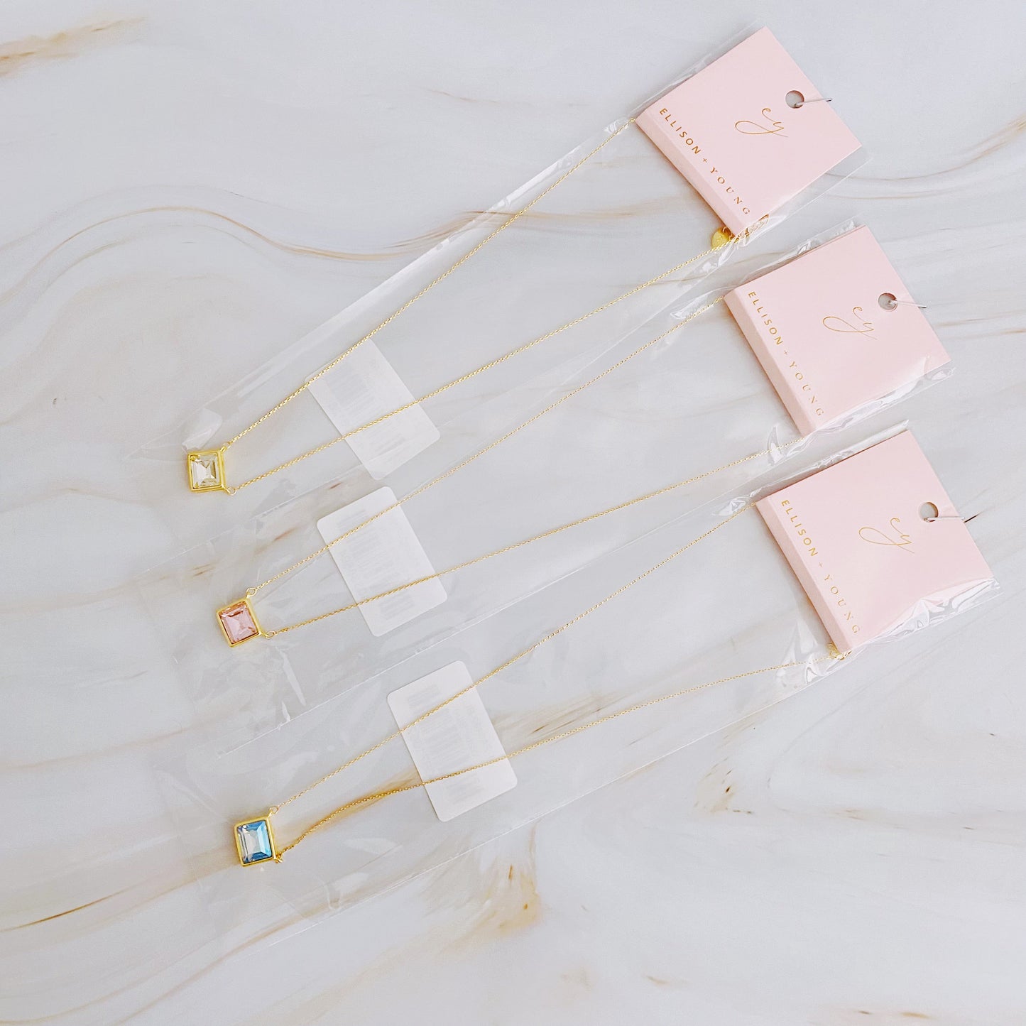 Sweet Square Pendant Necklace by Ellisonyoung.com