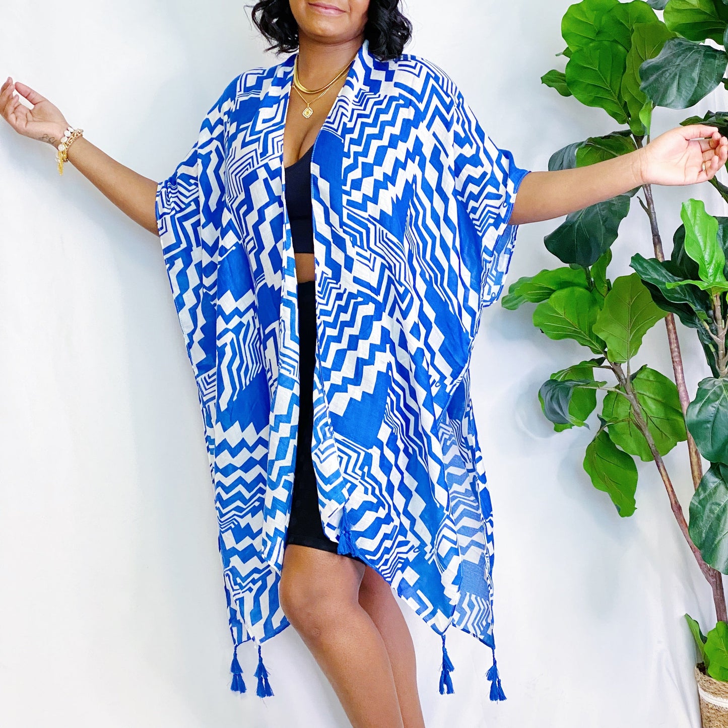 Geometric Art Kimono by Ellisonyoung.com