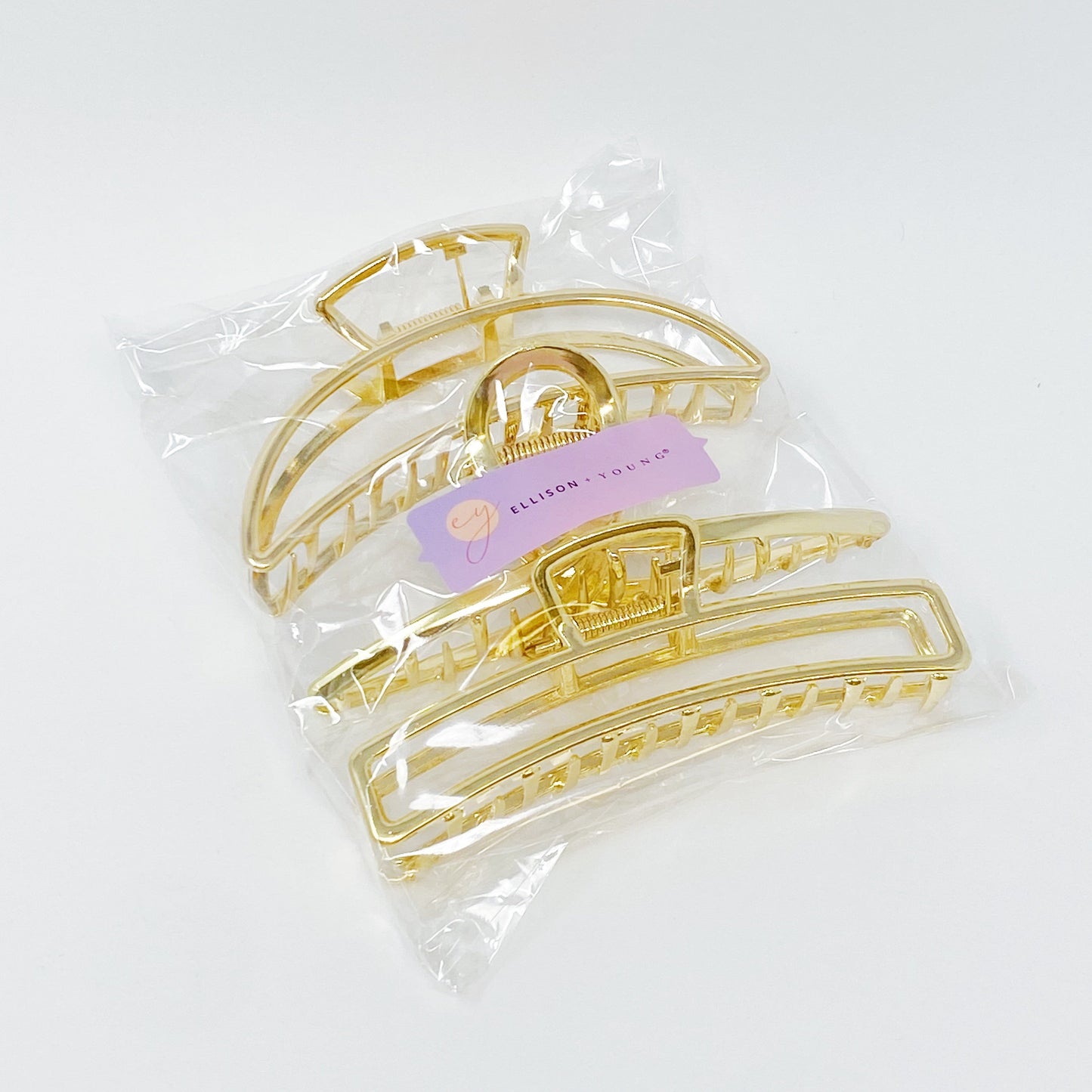 Gold Mine Hair Claw Set Of 3 by Ellisonyoung.com