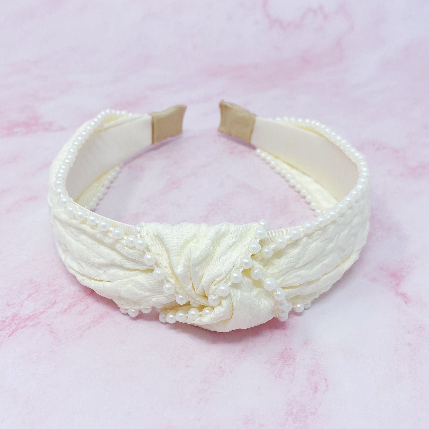 Elegant Knot Pearl Embellished Headband by Ellisonyoung.com