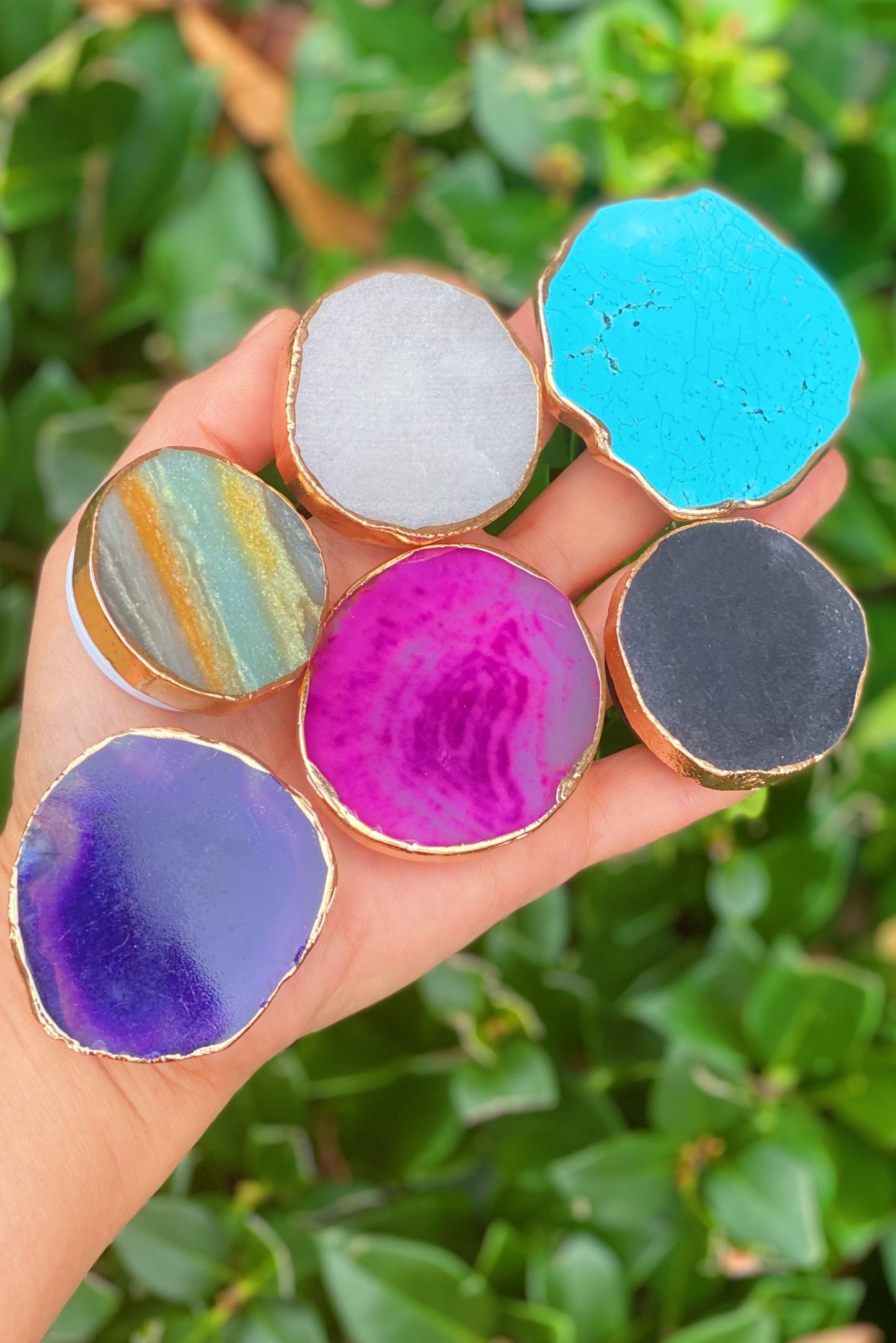 Golden Edge Natural Stone Device Grip by Ellisonyoung.com