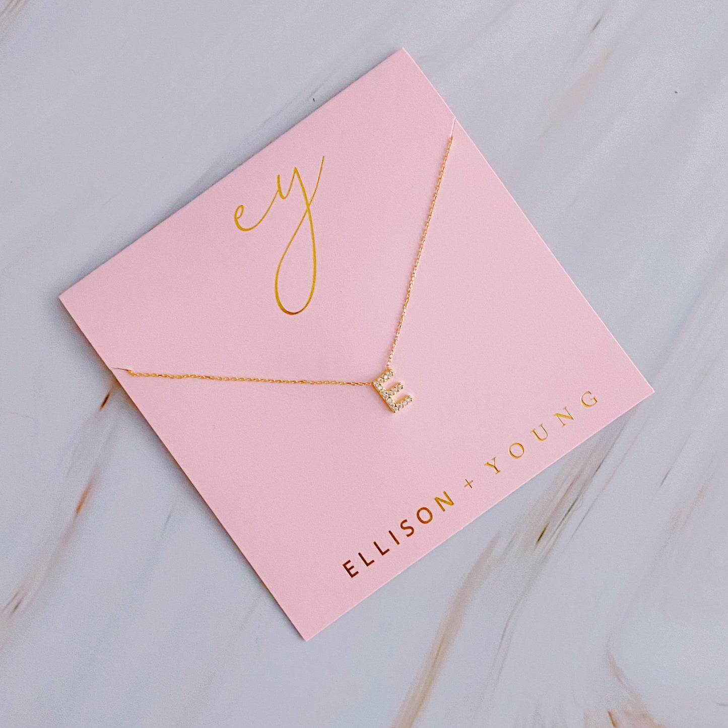Understated Beauty Initial Necklace by Ellisonyoung.com