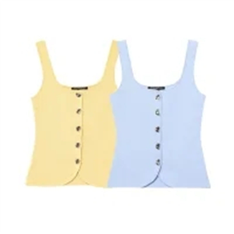 Women's Corset Round Neck Shoulder Strap Top