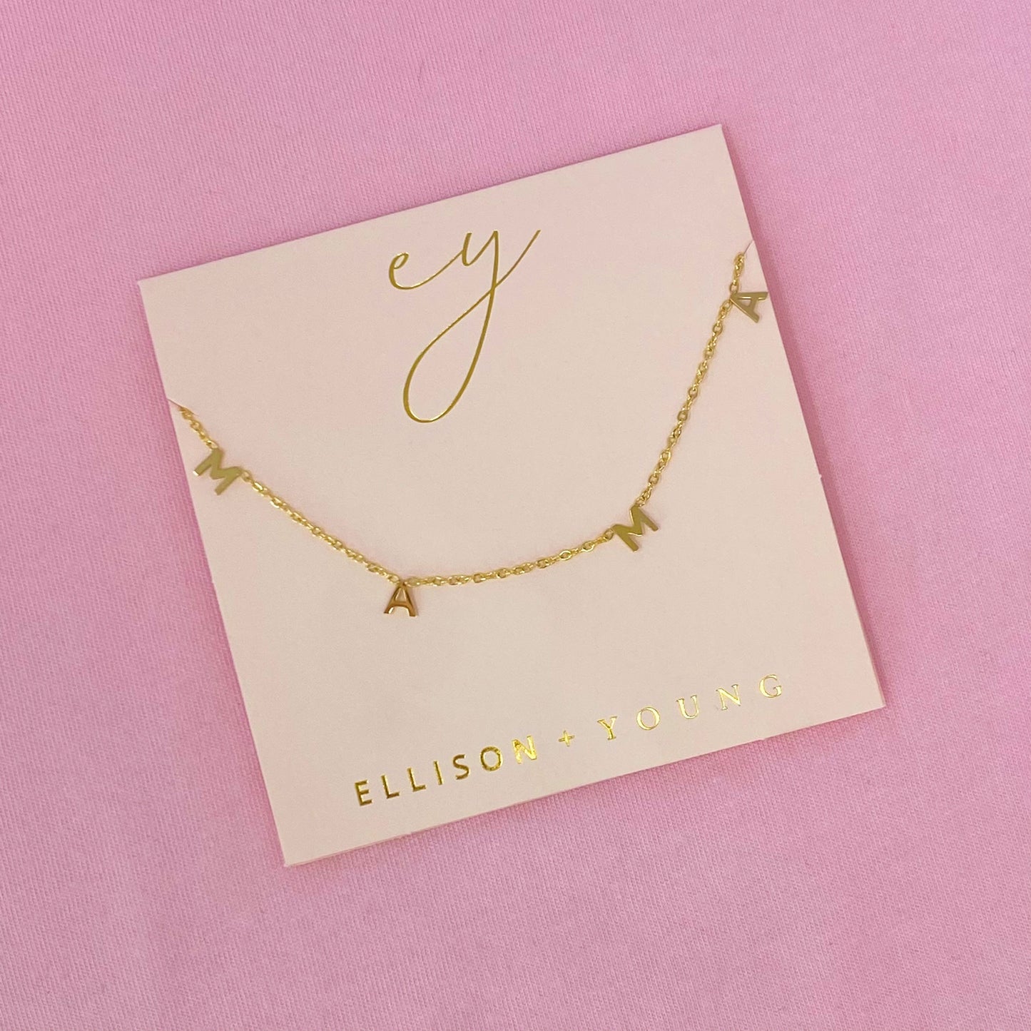 Golden Mama Necklace by Ellisonyoung.com