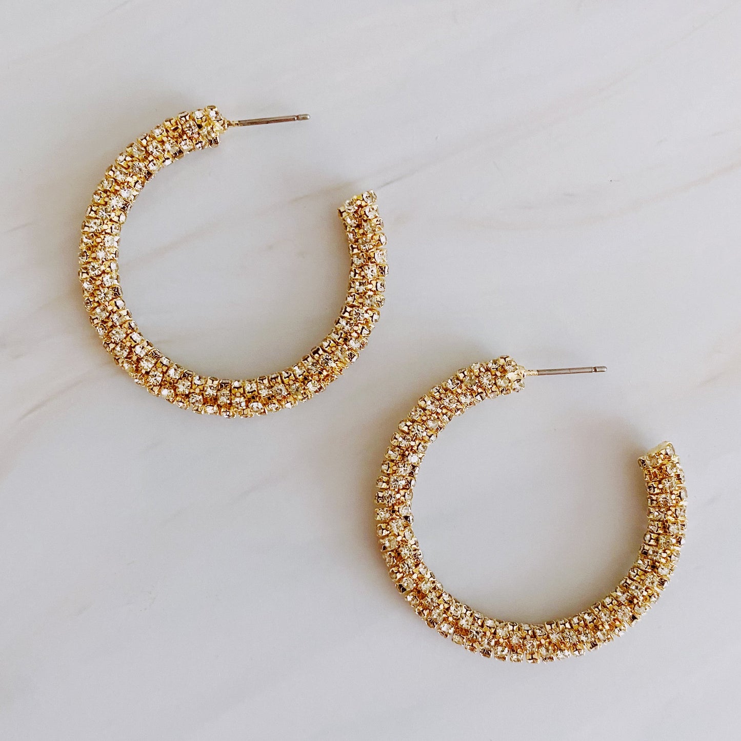 Wrapped In Shine Hoop Earrings by Ellisonyoung.com