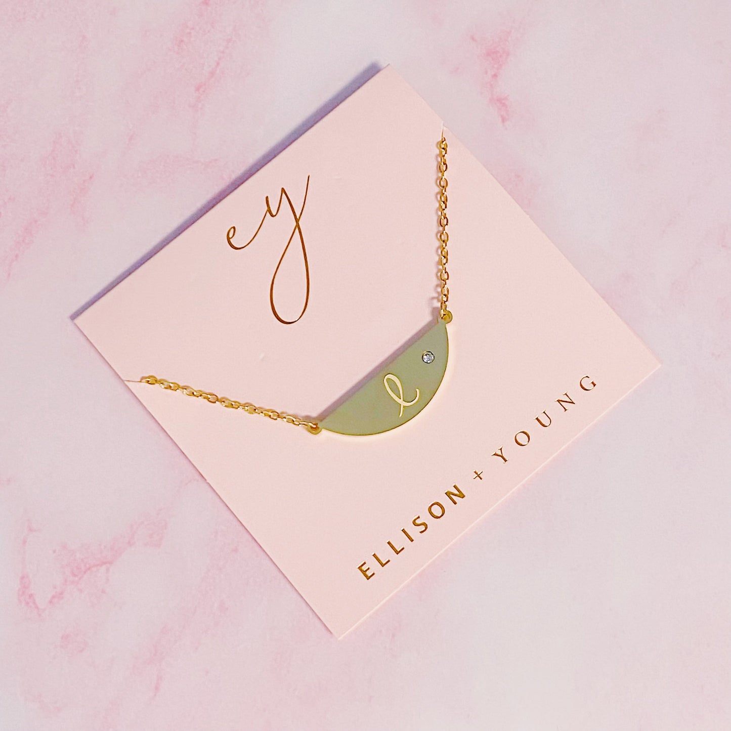 Hamilton Sphere Initial Necklace by Ellisonyoung.com