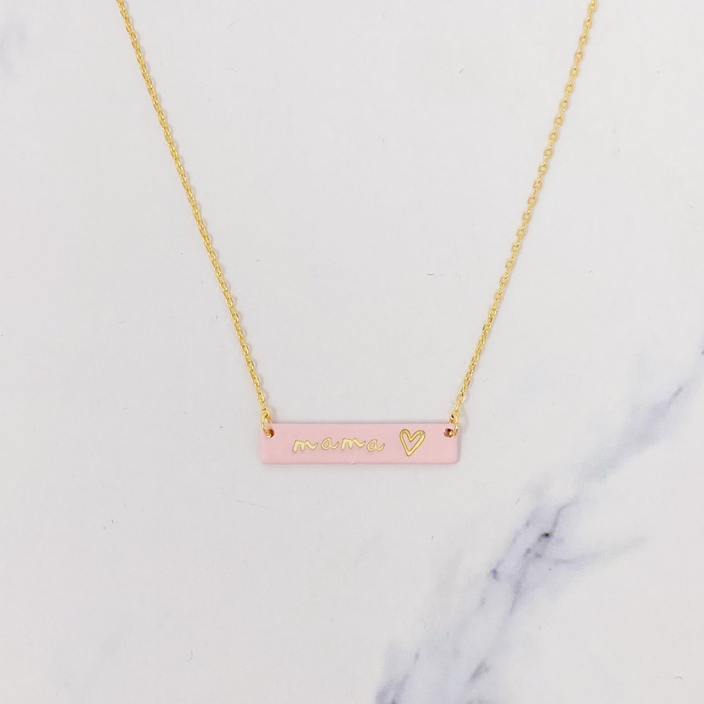 Mama Bar Heart Necklace by Ellisonyoung.com