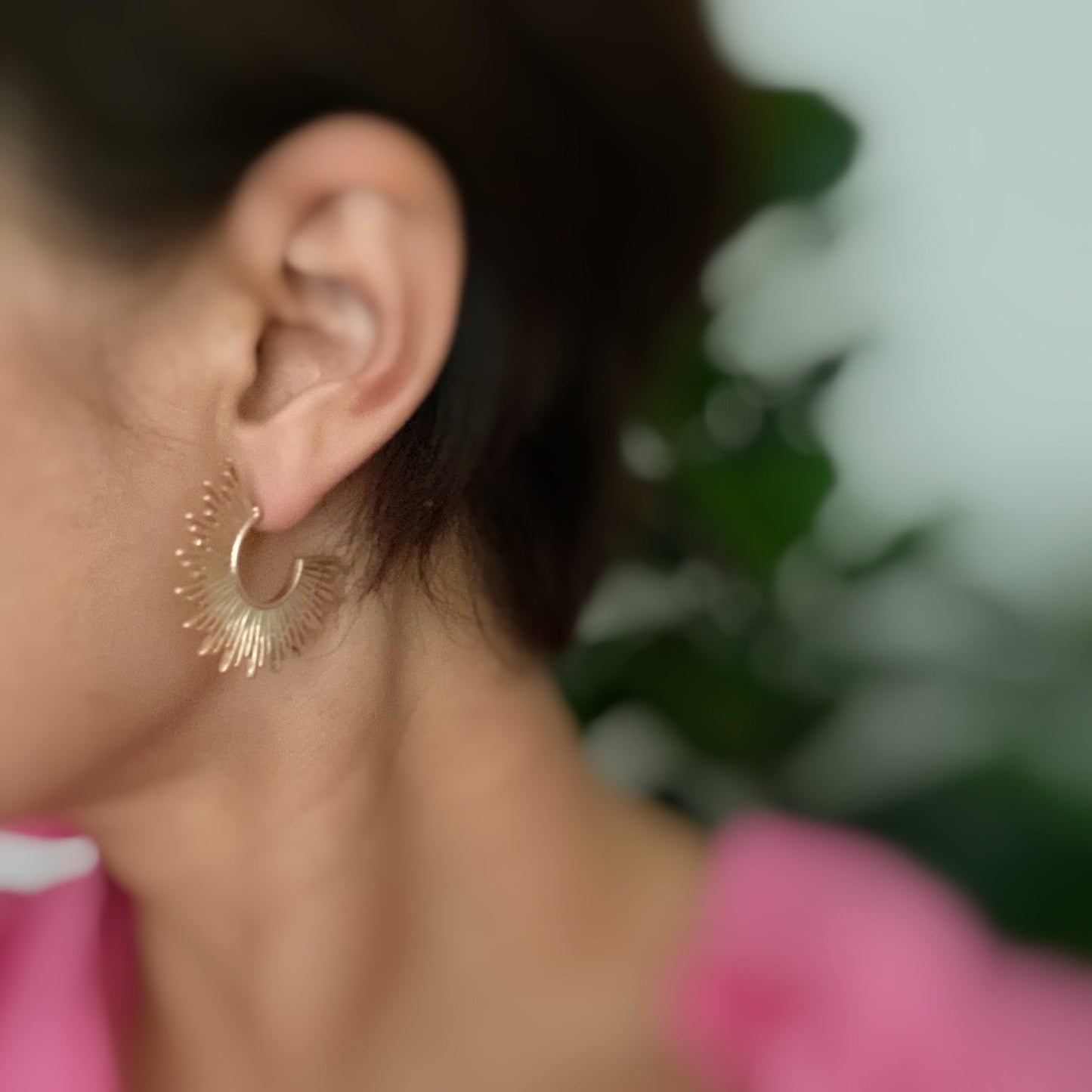 Pharaoh Half Hoop Earrings by Ellisonyoung.com
