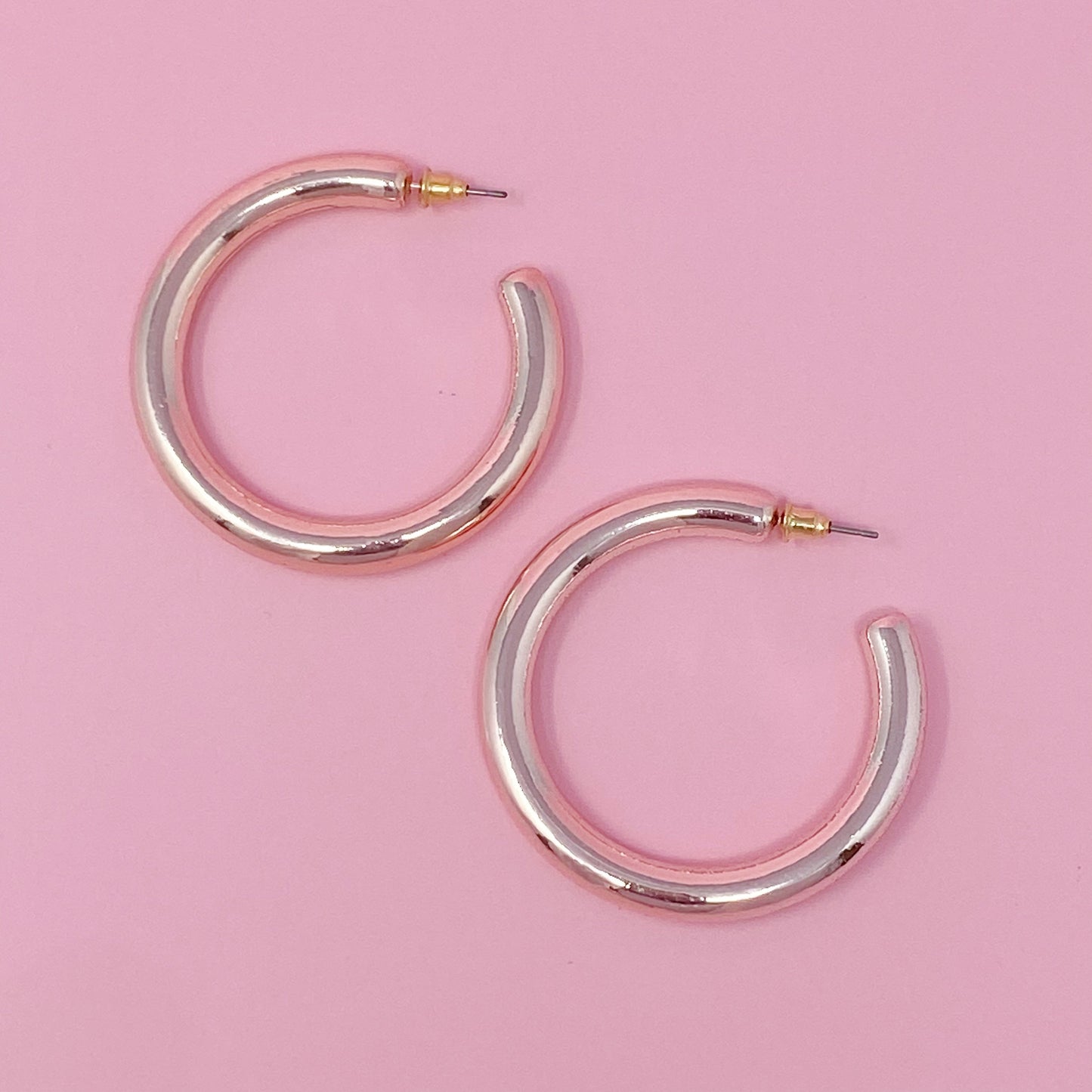 Colored Tube Hoop Earrings by Ellisonyoung.com