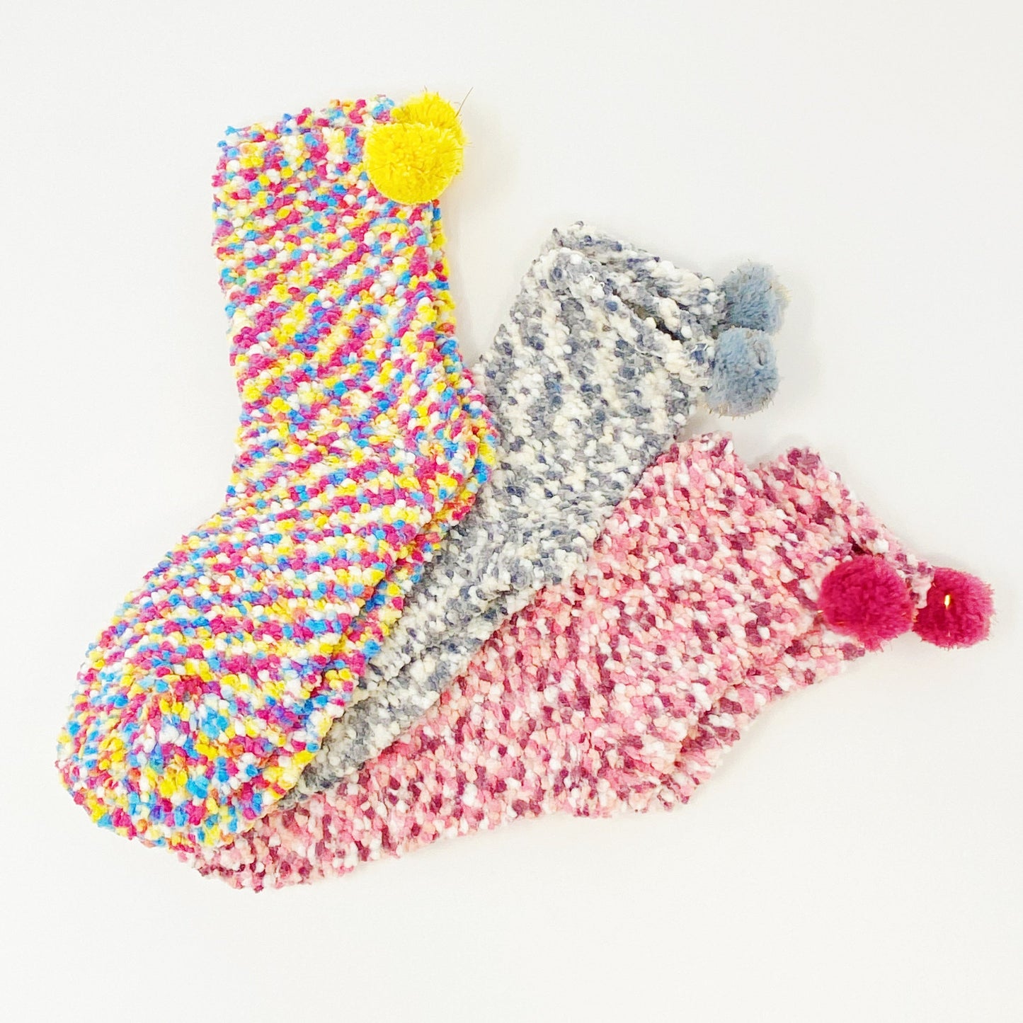 Fuzzy Pom Confetti Socks by Ellisonyoung.com