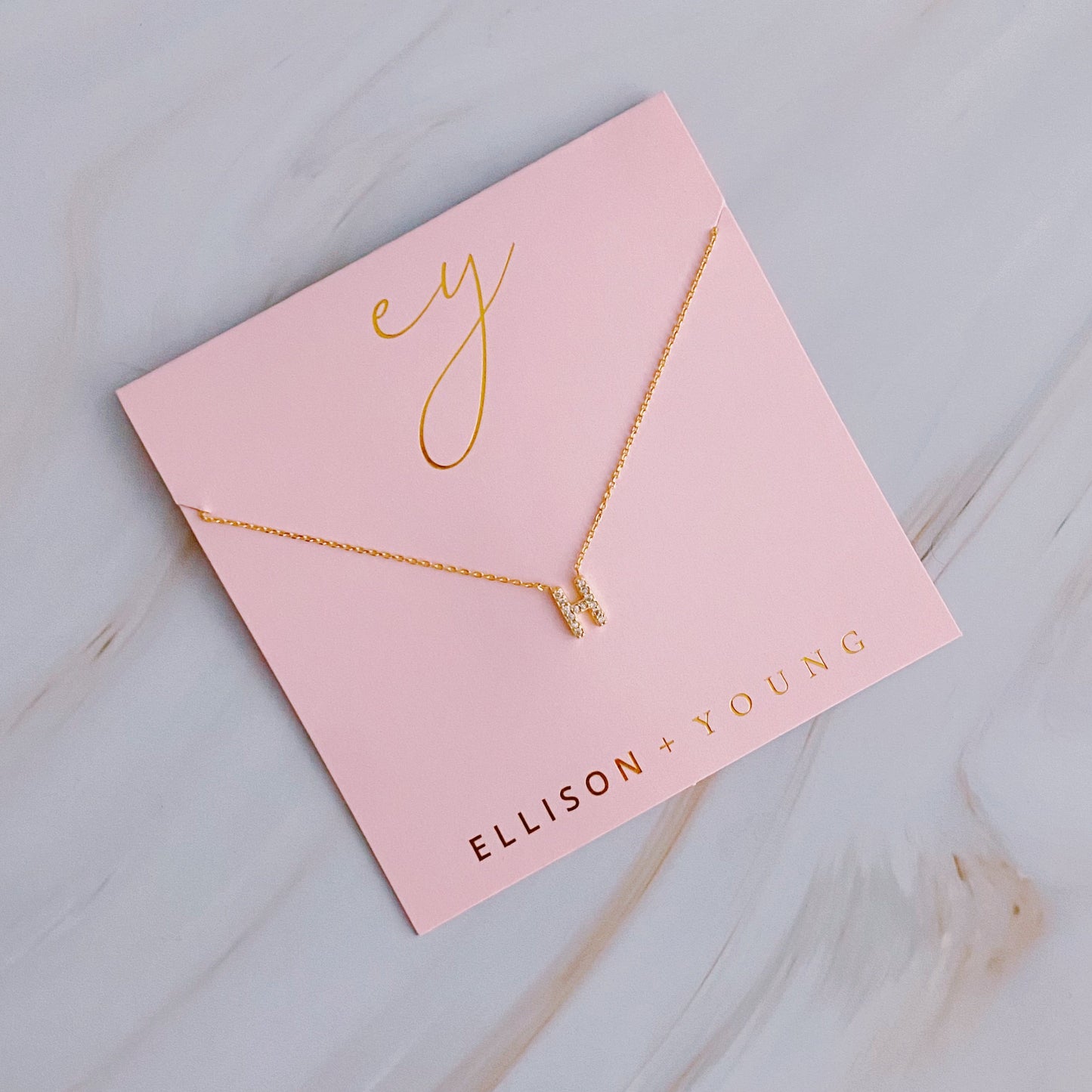 Understated Beauty Initial Necklace by Ellisonyoung.com