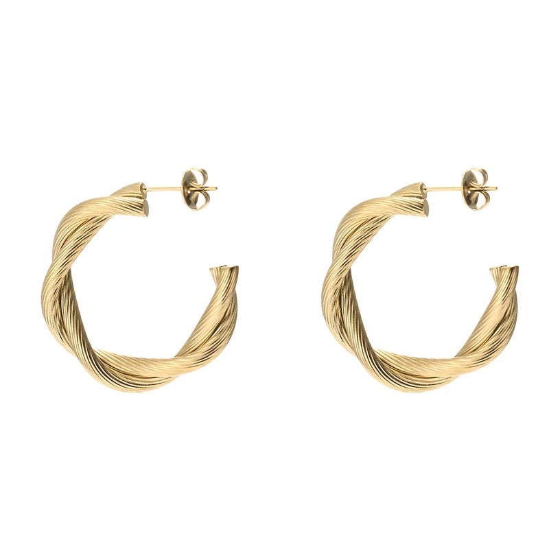Sedona Twisted Hoop Earrings by Ellisonyoung.com