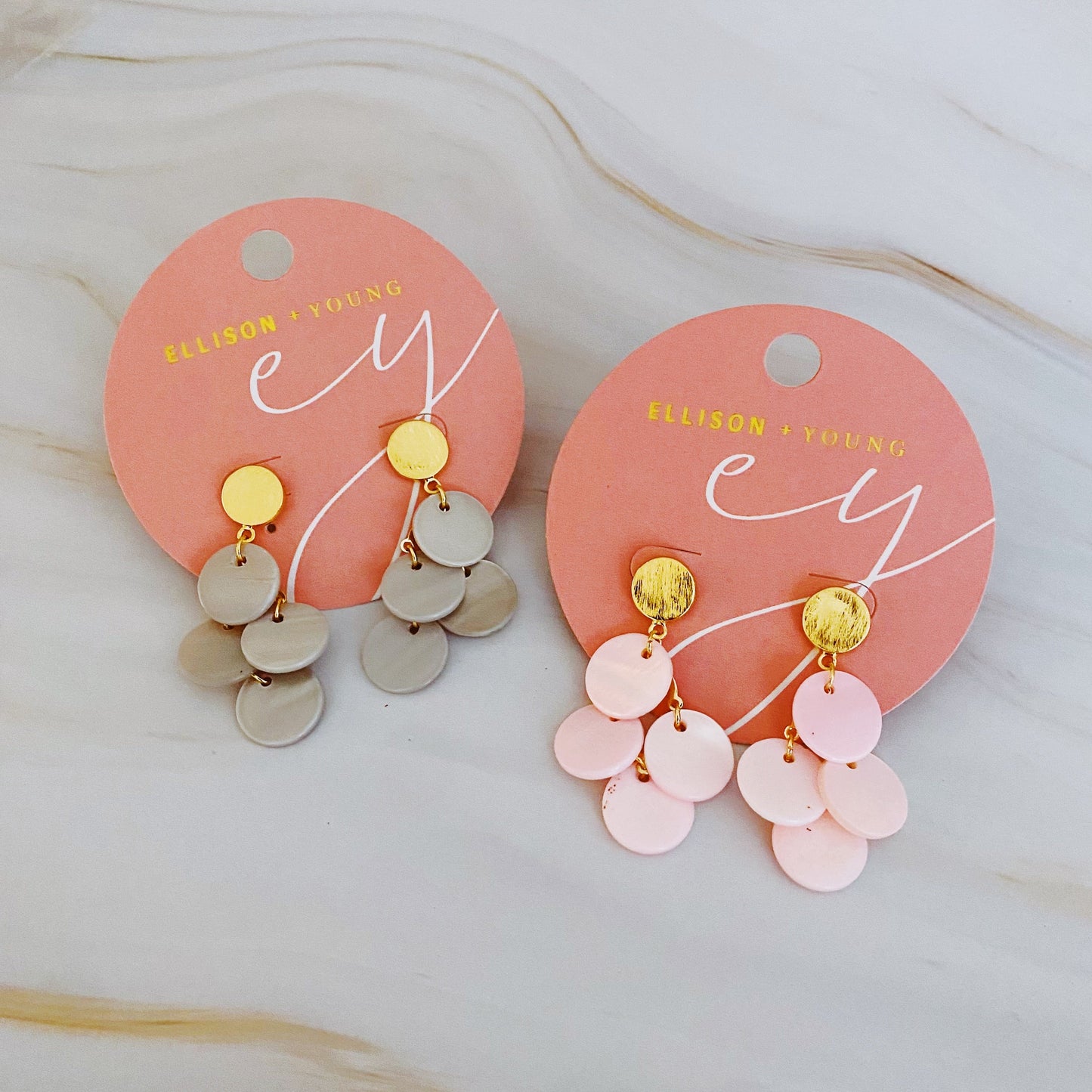 Shell Disc Chandelier Earring by Ellisonyoung.com