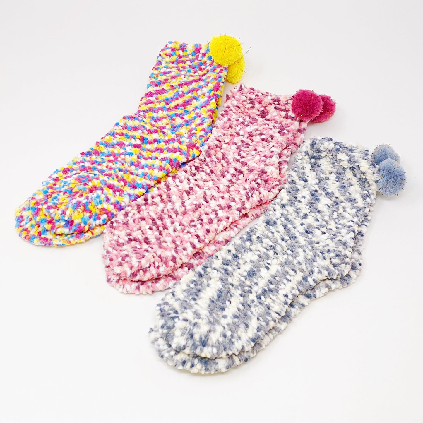 Fuzzy Pom Confetti Socks by Ellisonyoung.com