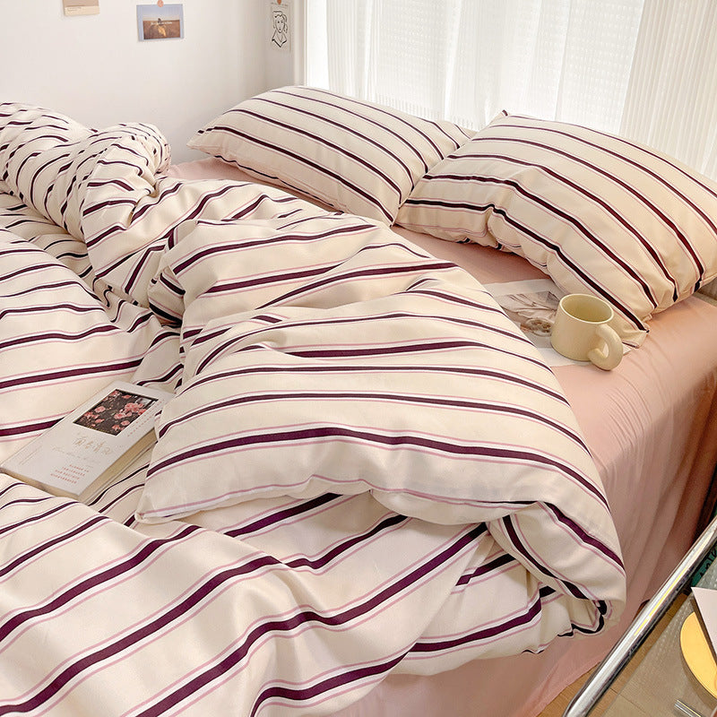 Ins Modern Minimalist Duvet Cover Three or Four Piece Suit