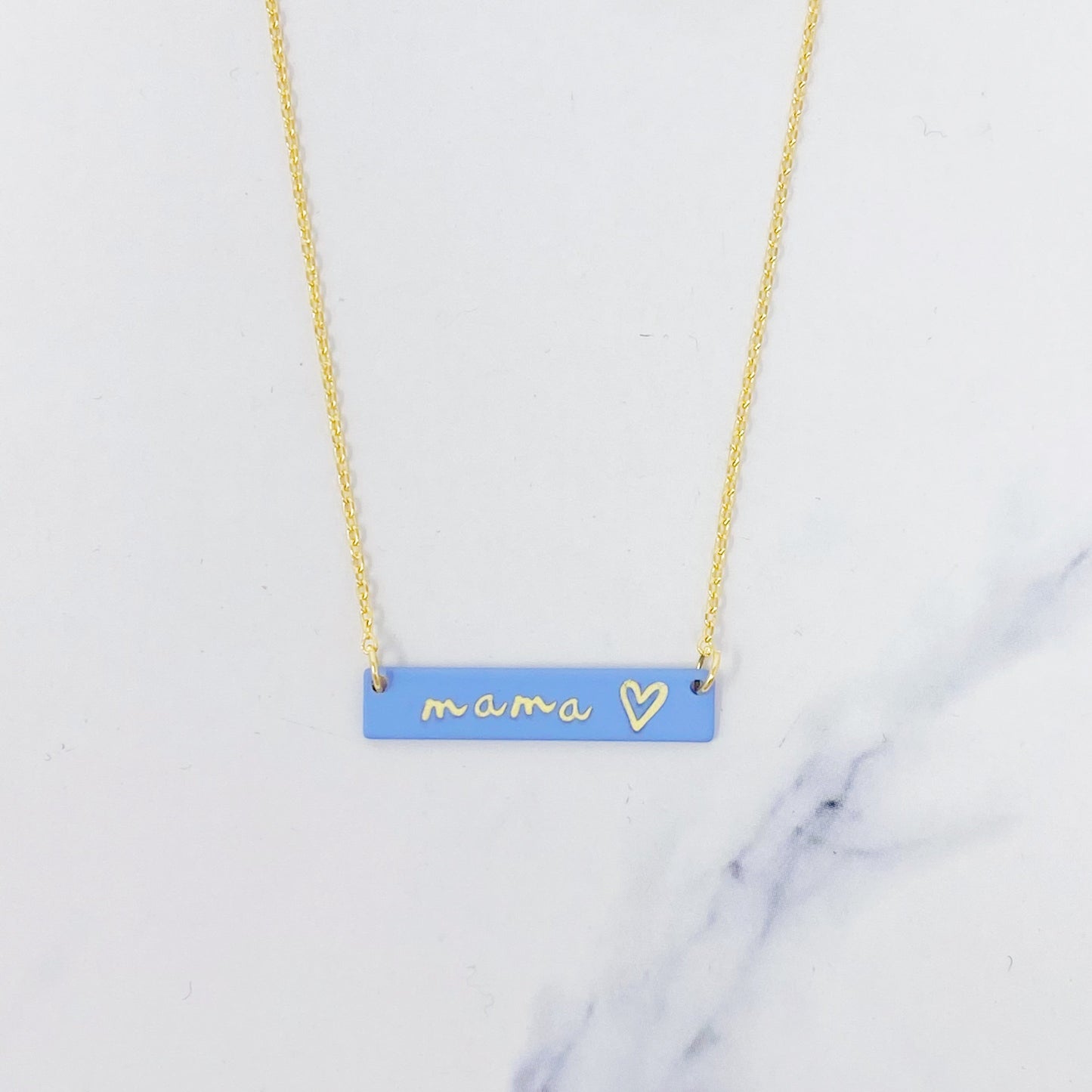 Mama Bar Heart Necklace by Ellisonyoung.com