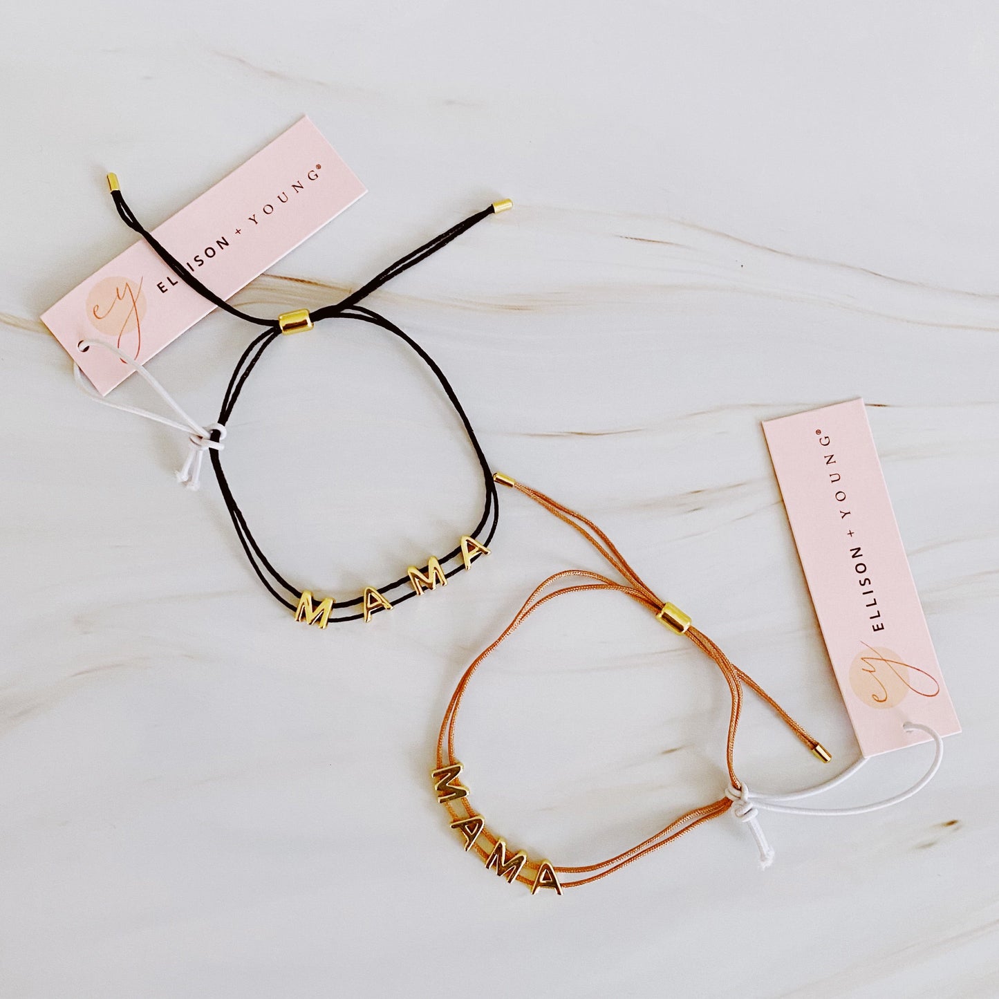 Satin Thread Mama Bracelet by Ellisonyoung.com