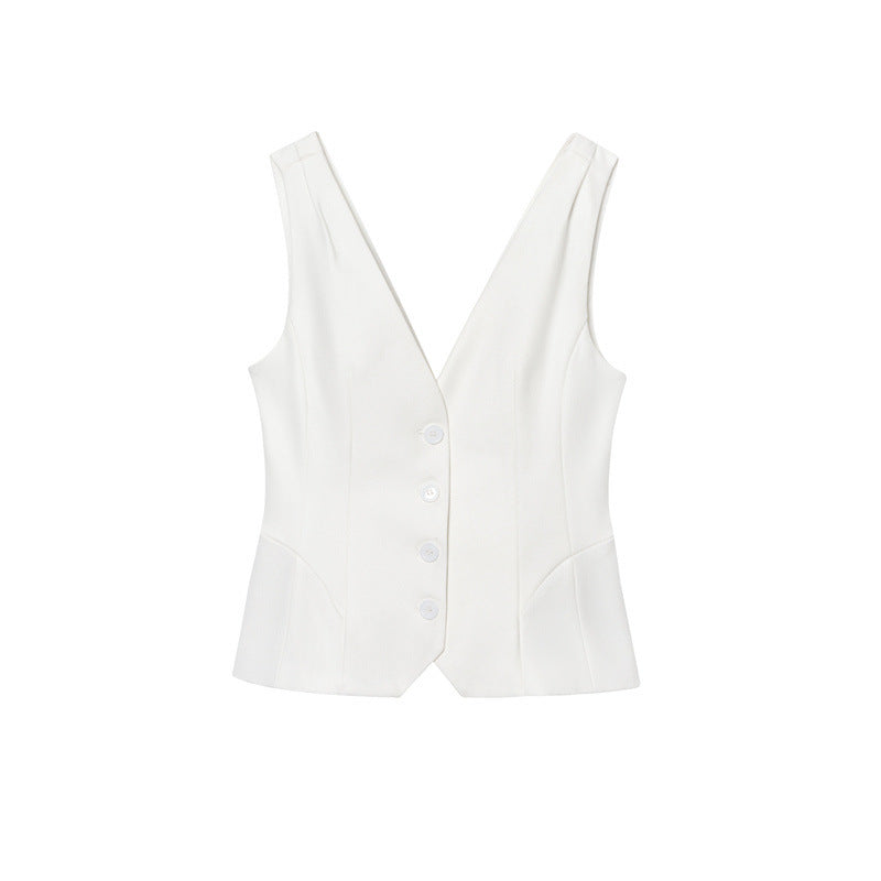 Women's V-neck Sleeveless Vest