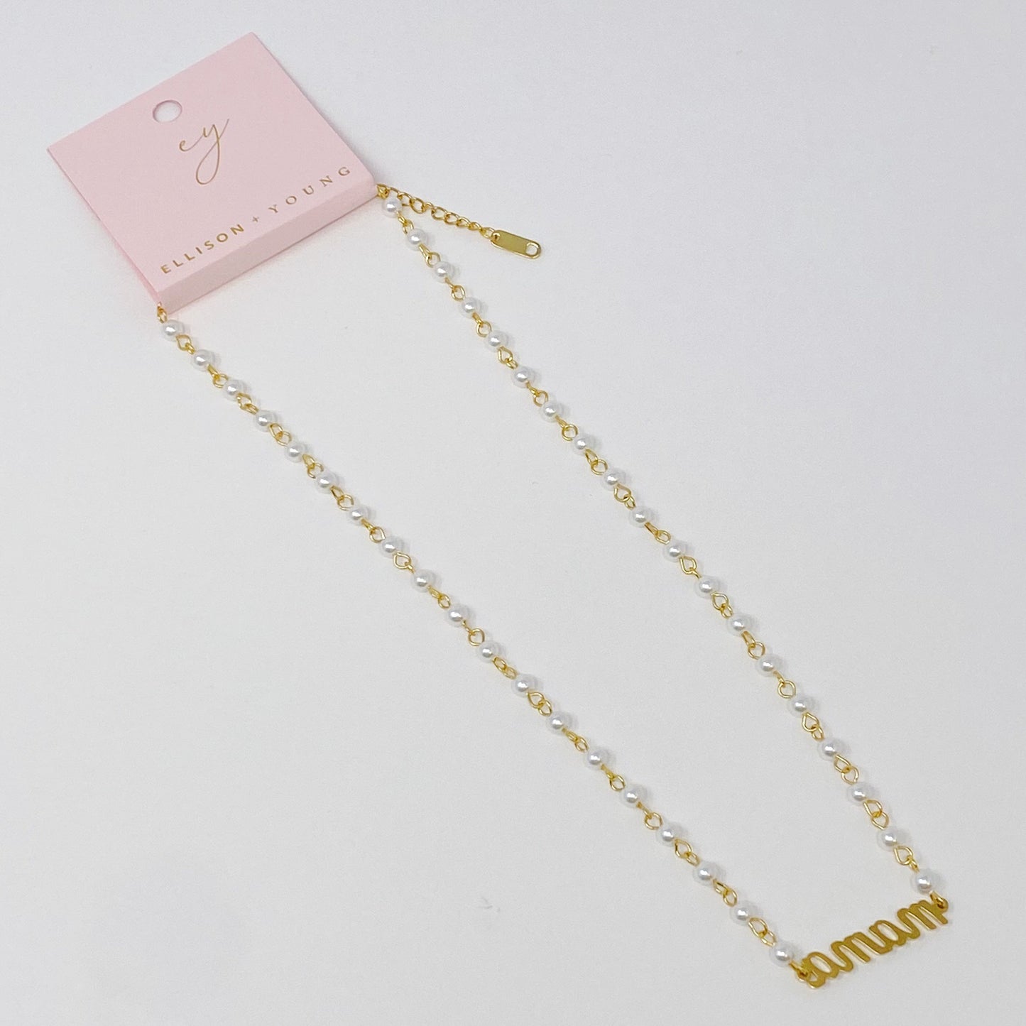 Mama Pearl Chain Necklace by Ellisonyoung.com