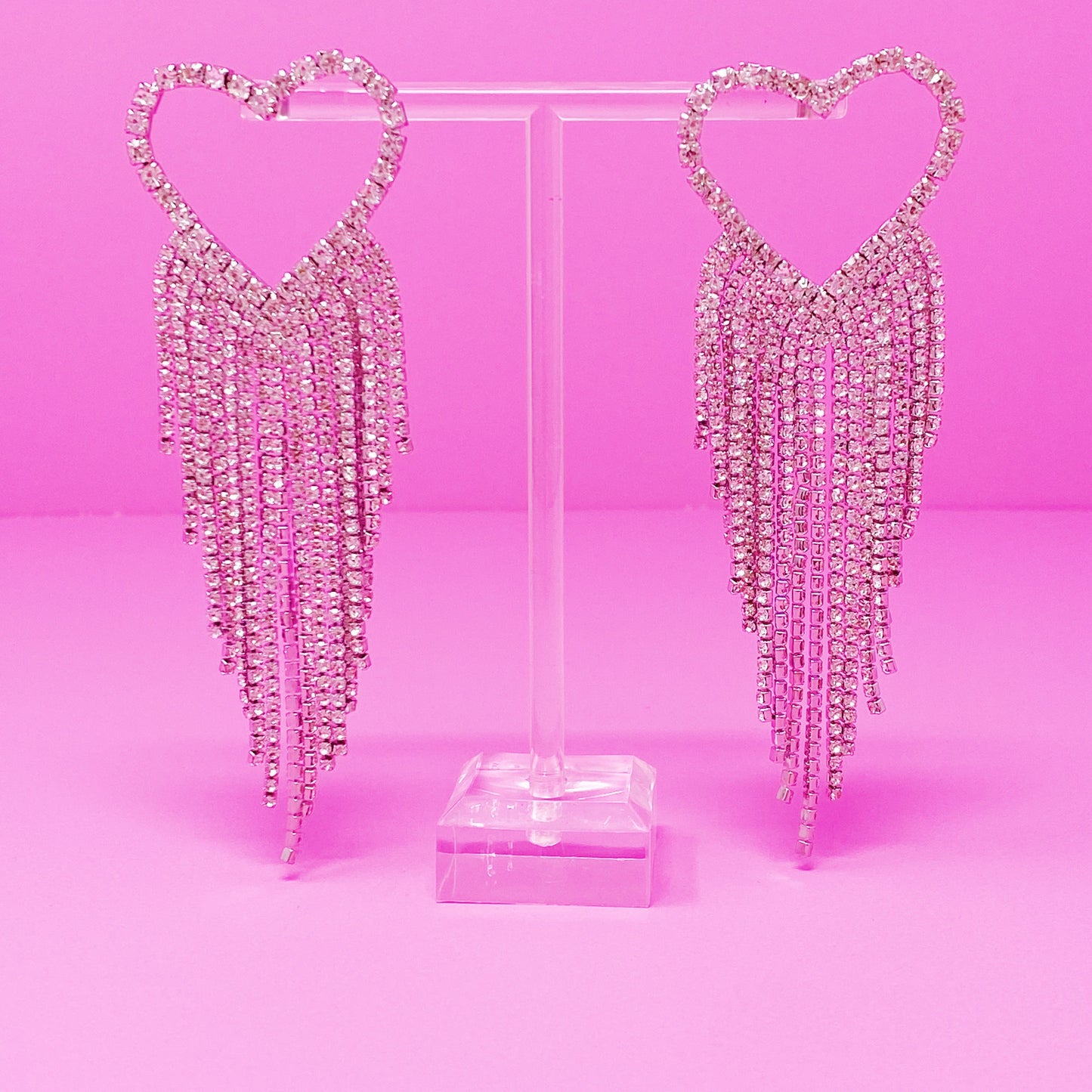 Fringed Shine Heart Earrings by Ellisonyoung.com