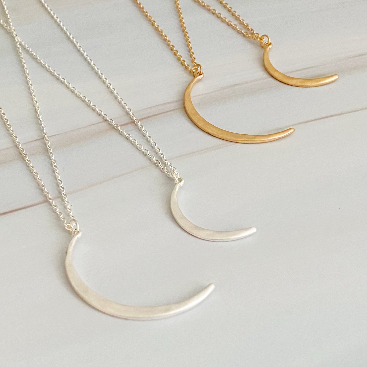 Crescent Duo Necklace Set Of 2 by Ellisonyoung.com