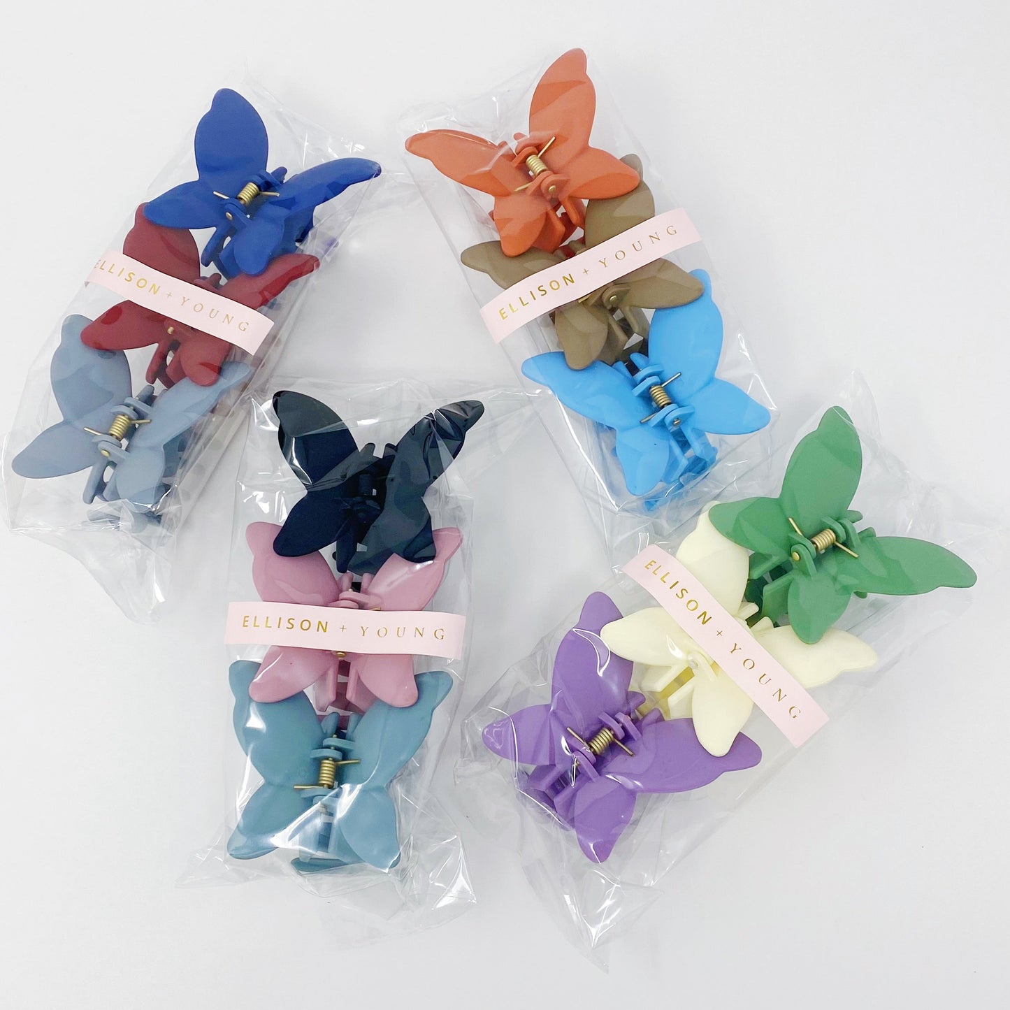 Trio of Butterflies Hair Claw Set by Ellisonyoung.com