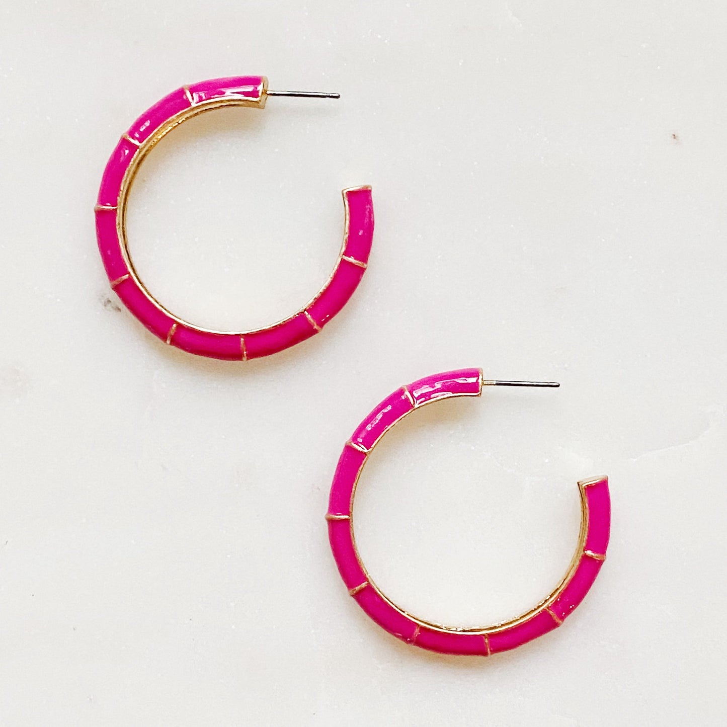 Candy Drop Colored Hoop Earrings by Ellisonyoung.com