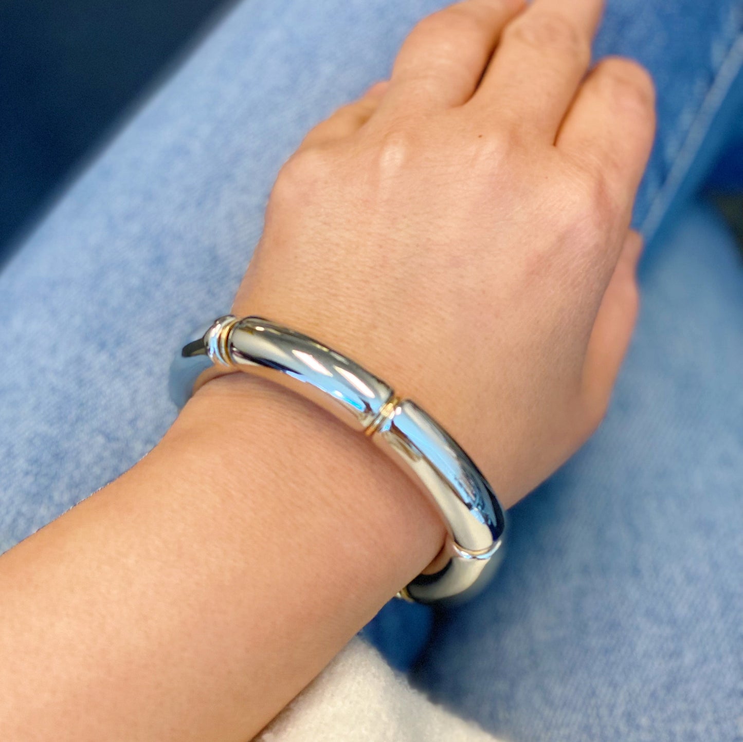 Colored Tube Stretch Bracelet by Ellisonyoung.com