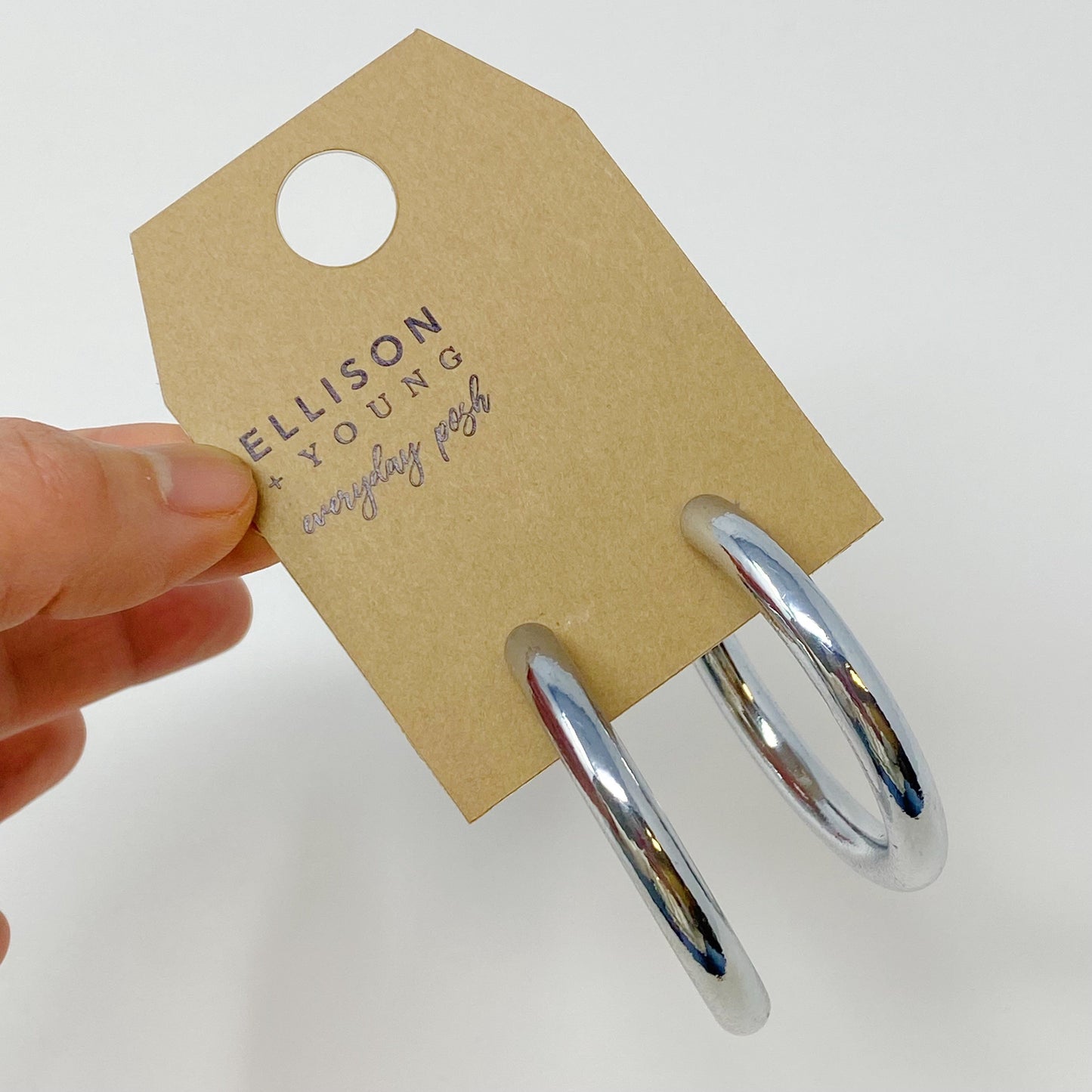 Colored Tube Hoop Earrings by Ellisonyoung.com