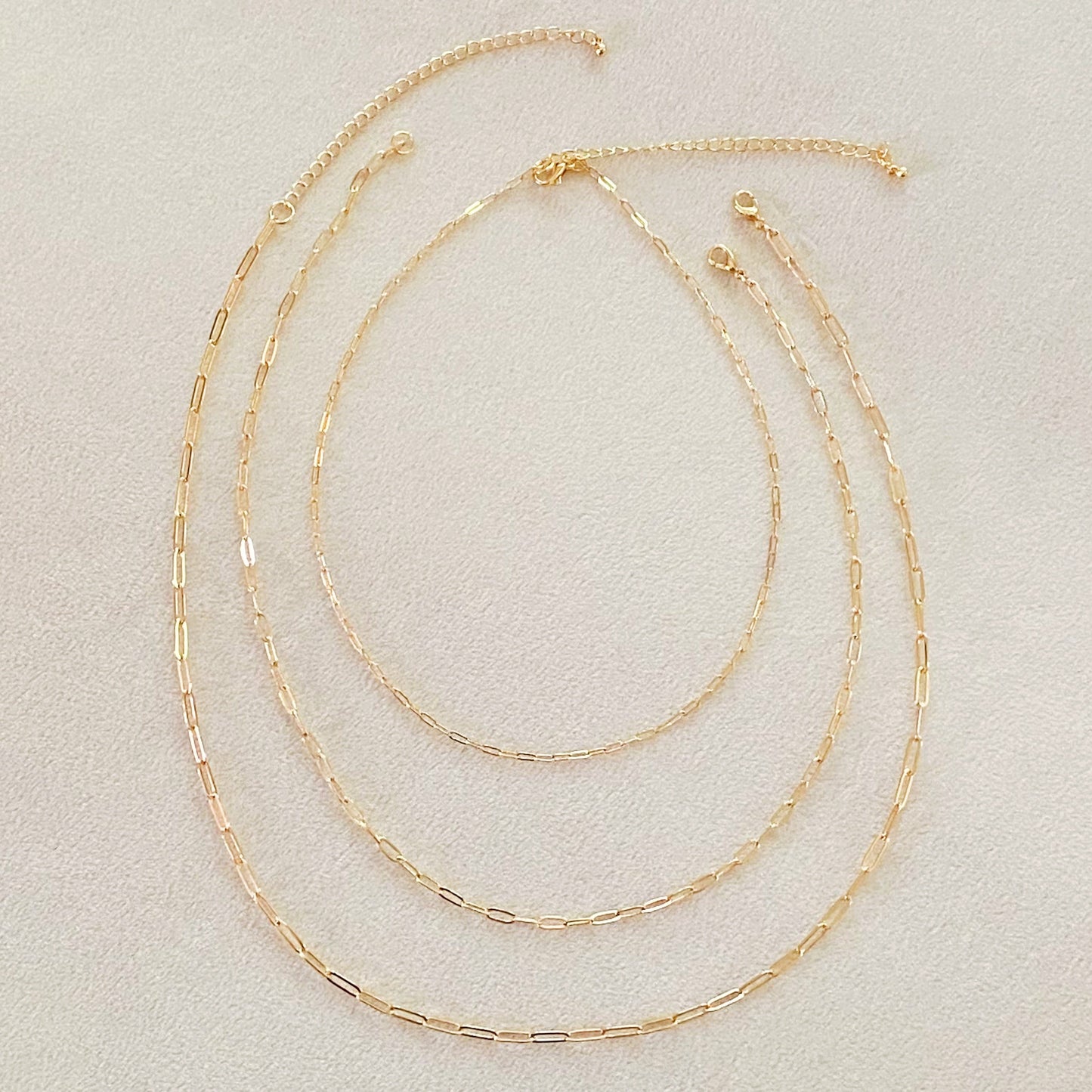 Triple The Fun Chain Link Necklace by Ellisonyoung.com
